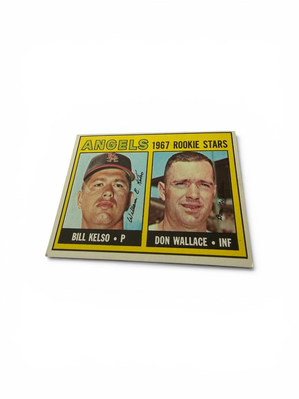 1967 Topps #367 Angels Rookie Stars Bill Kelso Don Wallace Vintage Baseball Card VG-EX