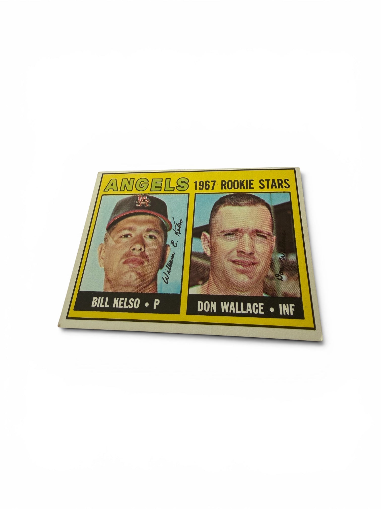 1967 Topps #367 Angels Rookie Stars Bill Kelso Don Wallace Vintage Baseball Card VG-EX