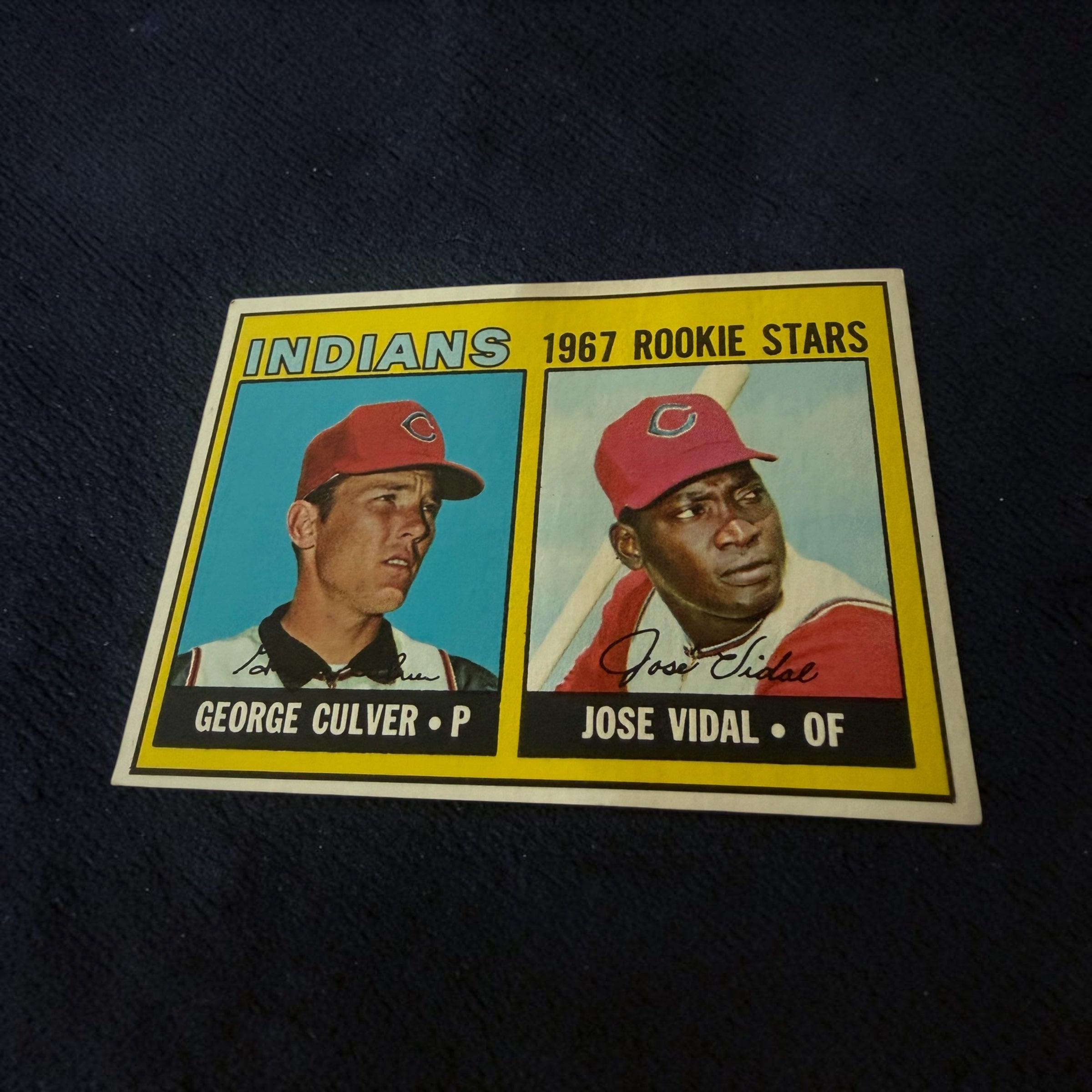 1967 Topps #499 Indians Rookie Stars George Culver Jose Vidal Rookie Baseball Card