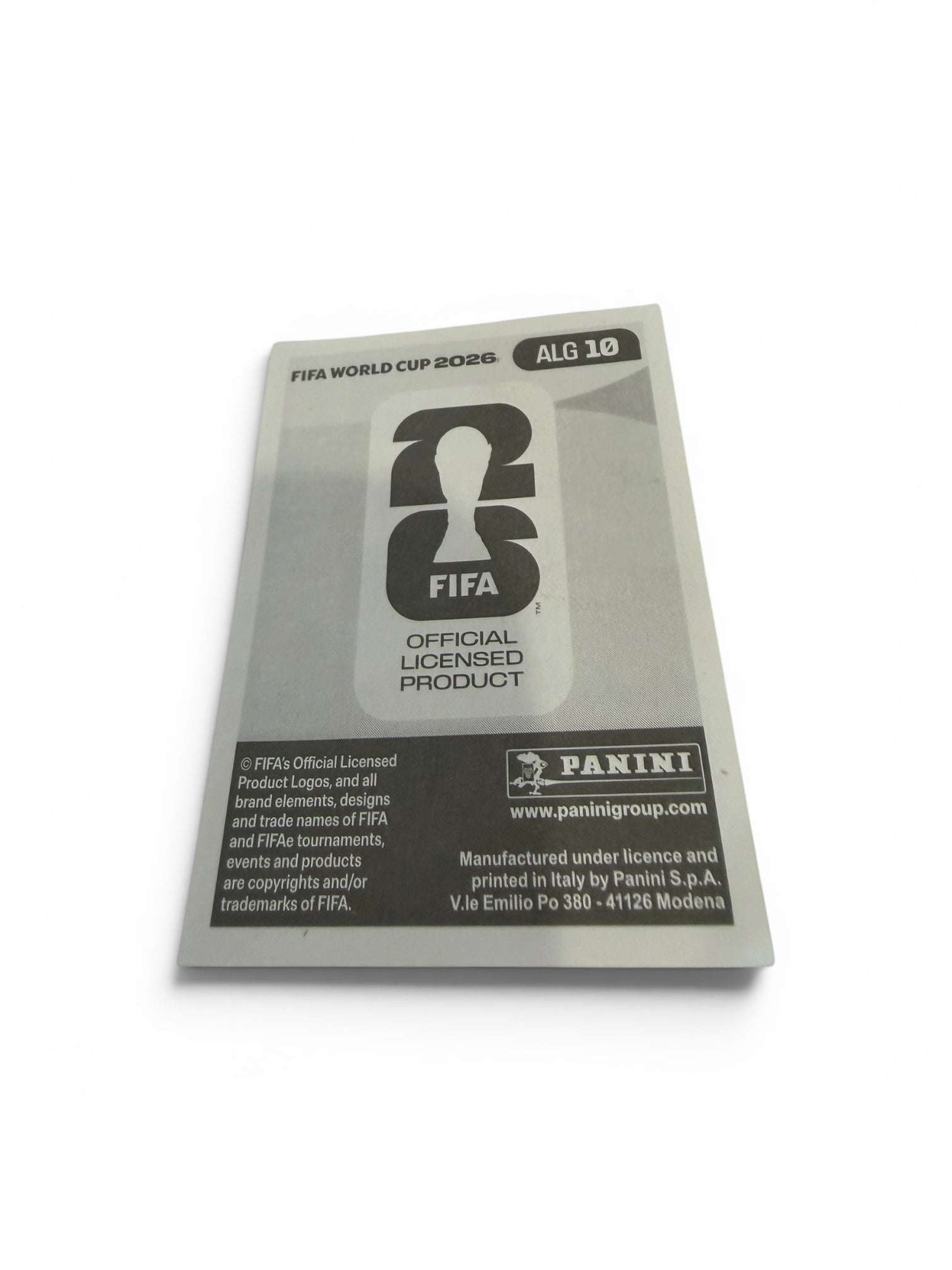 2026 Panini FIFA World Cup Hicham Boudaoui ALG 10 Algeria Official Soccer Sticker