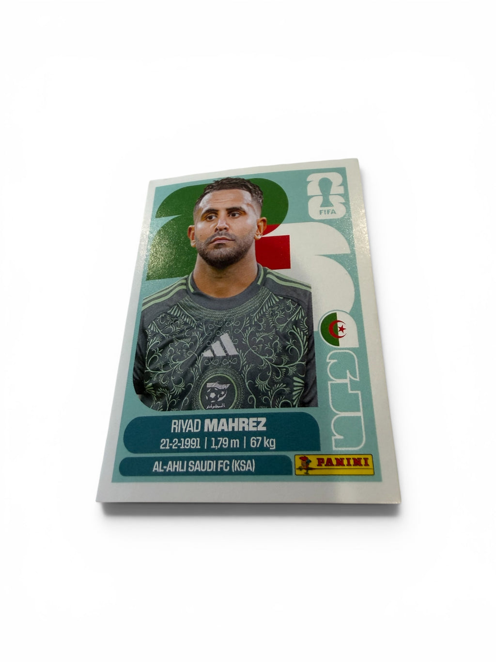 2026 Panini FIFA World Cup Riyad Mahrez ALG 15 Algeria Official Soccer Sticker