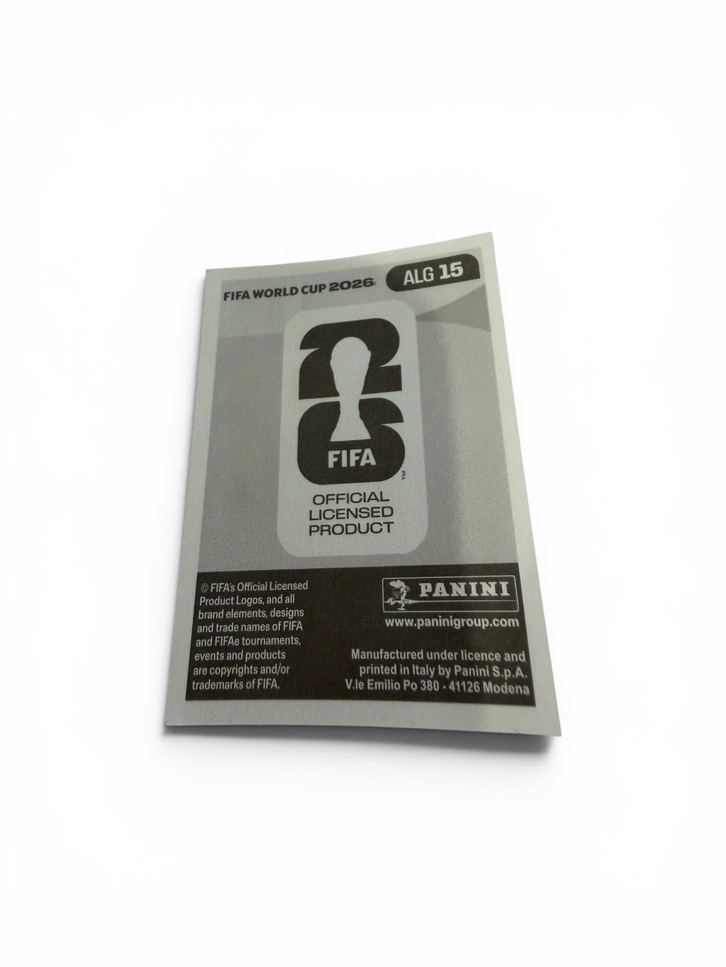 2026 Panini FIFA World Cup Riyad Mahrez ALG 15 Algeria Official Soccer Sticker