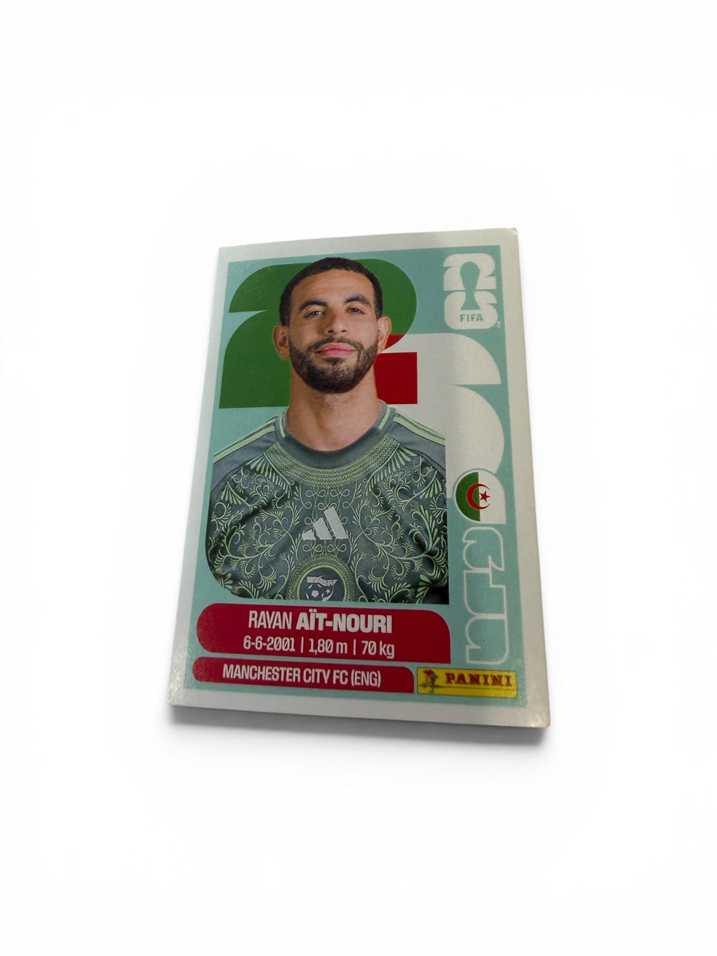 2026 Panini FIFA World Cup Rayan Aït-Nouri ALG 5 Algeria Official Soccer Sticker