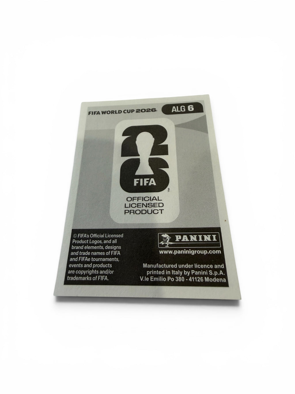 2026 Panini FIFA World Cup Mohamed Amine Tougai ALG 6 Algeria Official Soccer Sticker