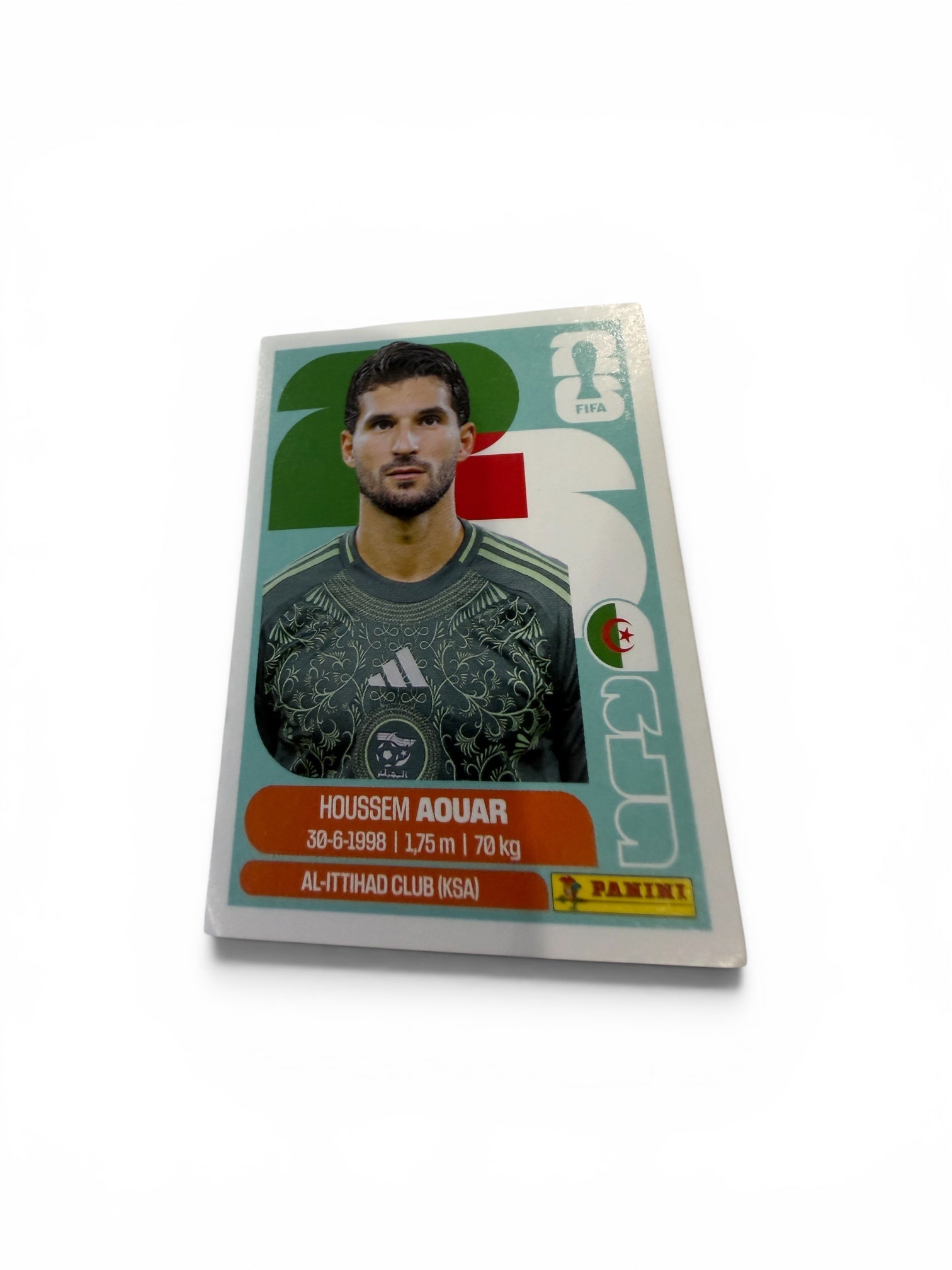 2026 Panini FIFA World Cup Houssem Aouar ALG 9 Algeria Official Soccer Sticker