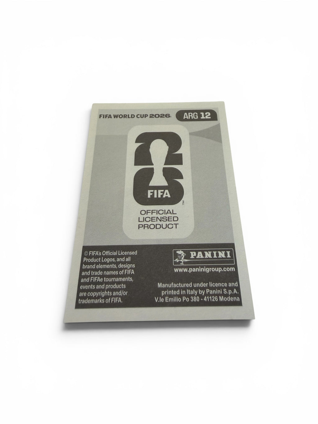 2026 Panini FIFA World Cup Leandro Paredes ARG 12 Argentina Official Soccer Sticker