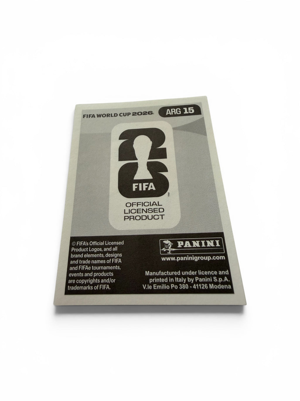2026 Panini FIFA World Cup Franco Mastantuono ARG 15 Argentina Official Soccer Sticker