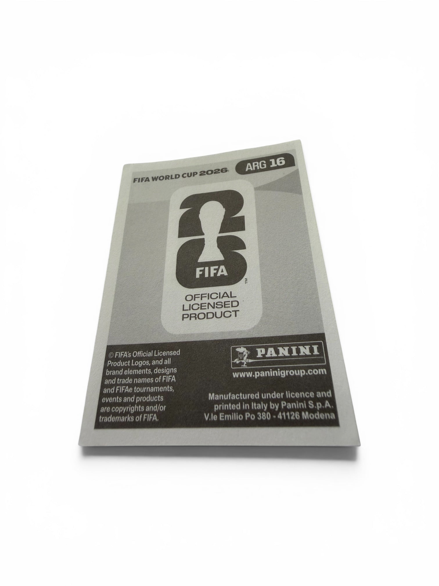 2026 Panini FIFA World Cup Nico González ARG 16 Argentina Official Soccer Sticker