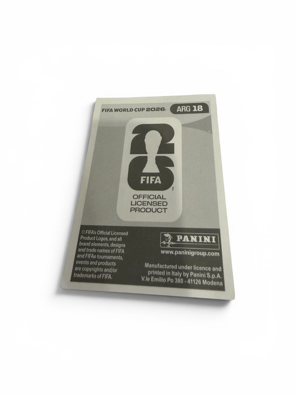 2026 Panini FIFA World Cup Lautaro Martinez ARG 18 Argentina Official Soccer Sticker