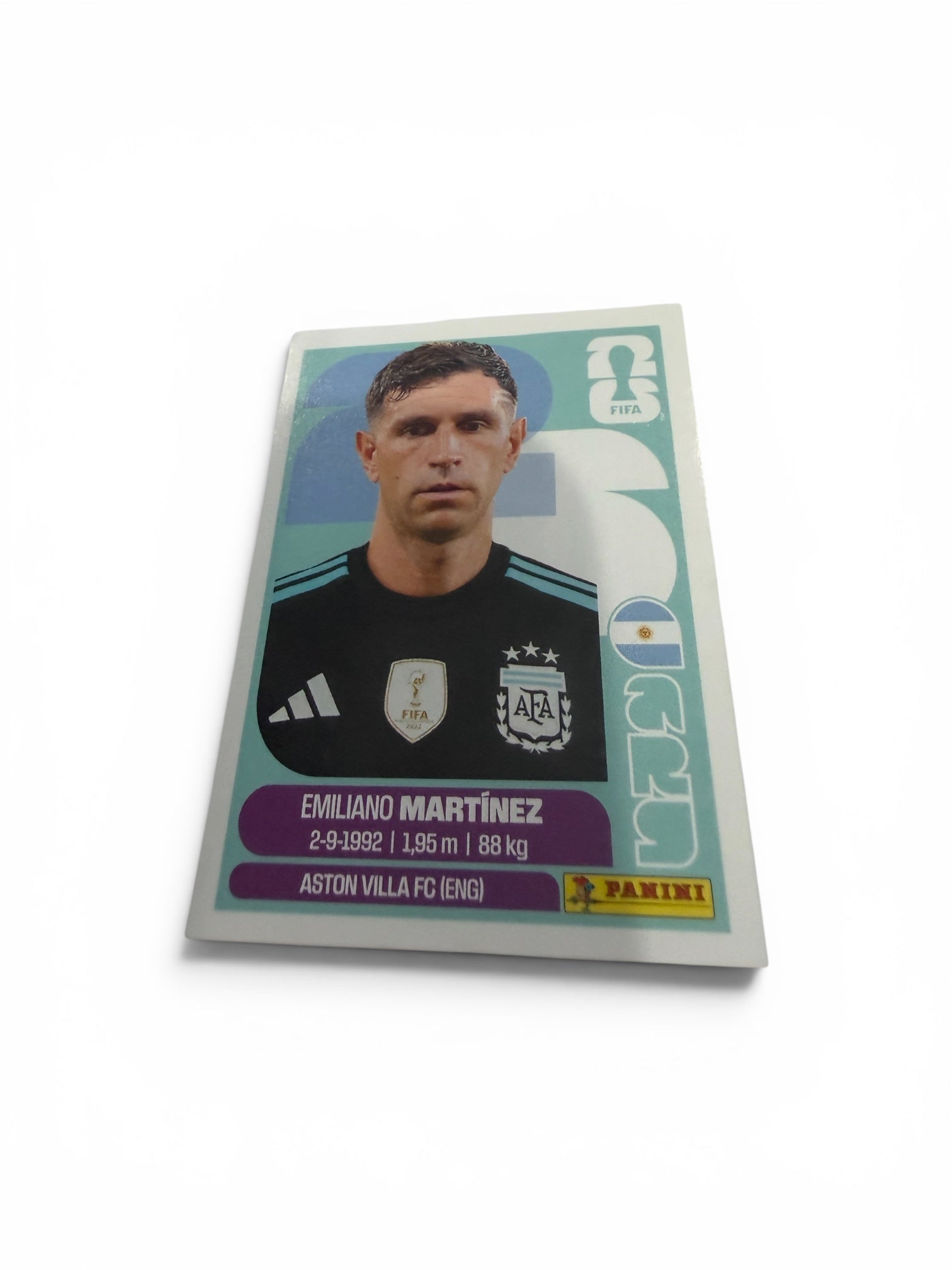2026 Panini FIFA World Cup Emiliano Martínez ARG 2 Argentina Official Soccer Sticker