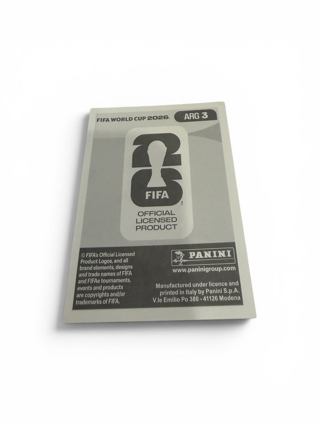 2026 Panini FIFA World Cup Nahuel Molina ARG 3 Argentina Official Soccer Sticker