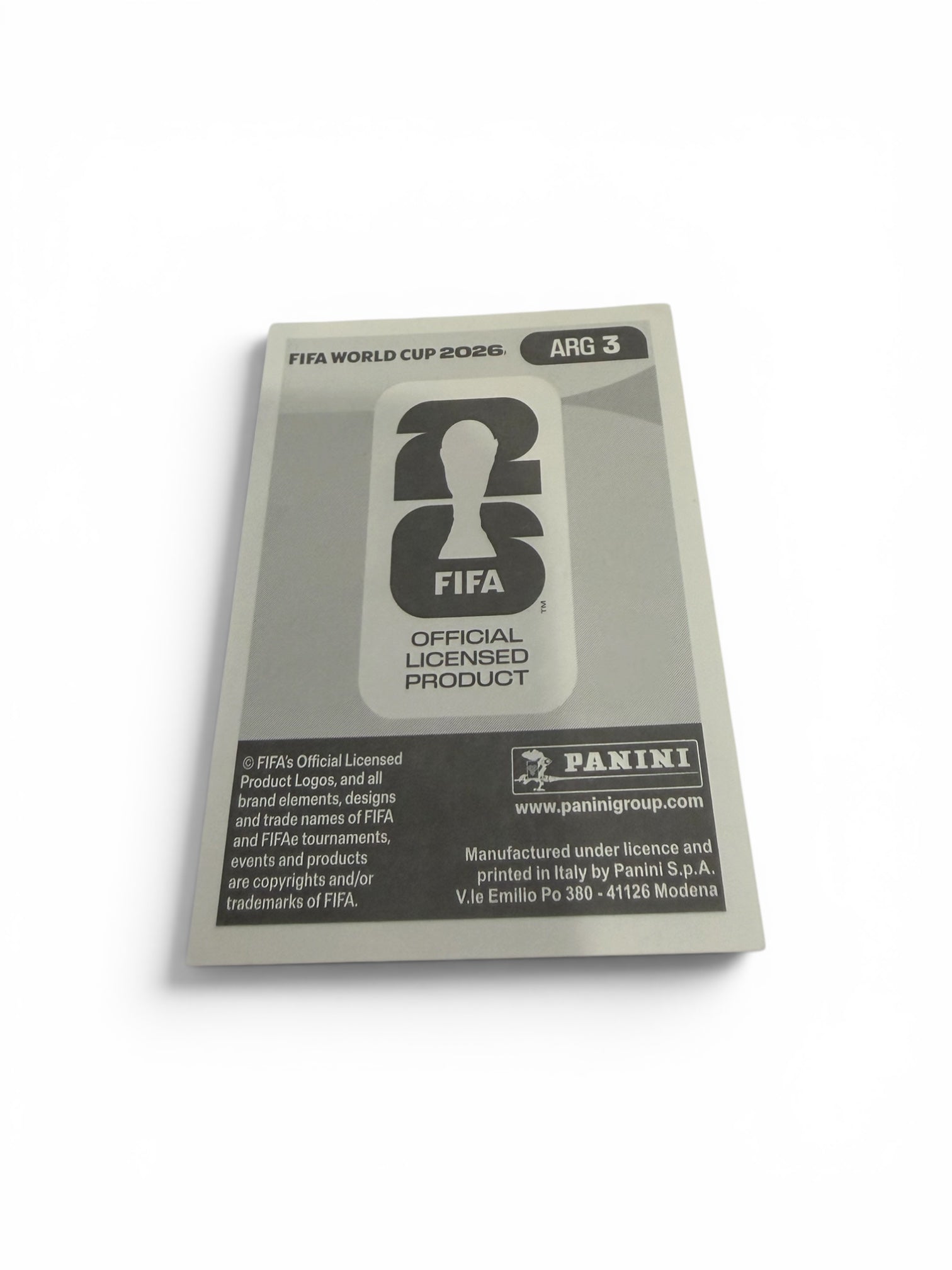 2026 Panini FIFA World Cup Nahuel Molina ARG 3 Argentina Official Soccer Sticker