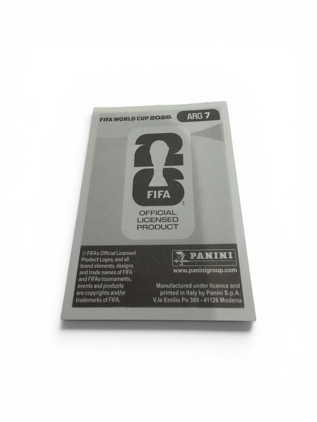 2026 Panini FIFA World Cup Leonardo Balerdi ARG 7 Argentina Official Soccer Sticker