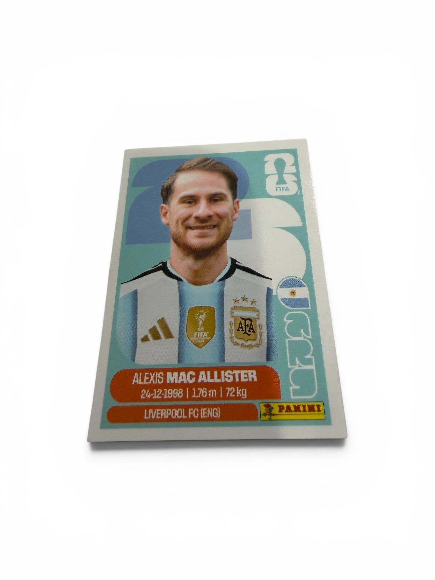 2026 Panini FIFA World Cup Alexis Mac Allister ARG 9 Argentina Official Soccer Sticker