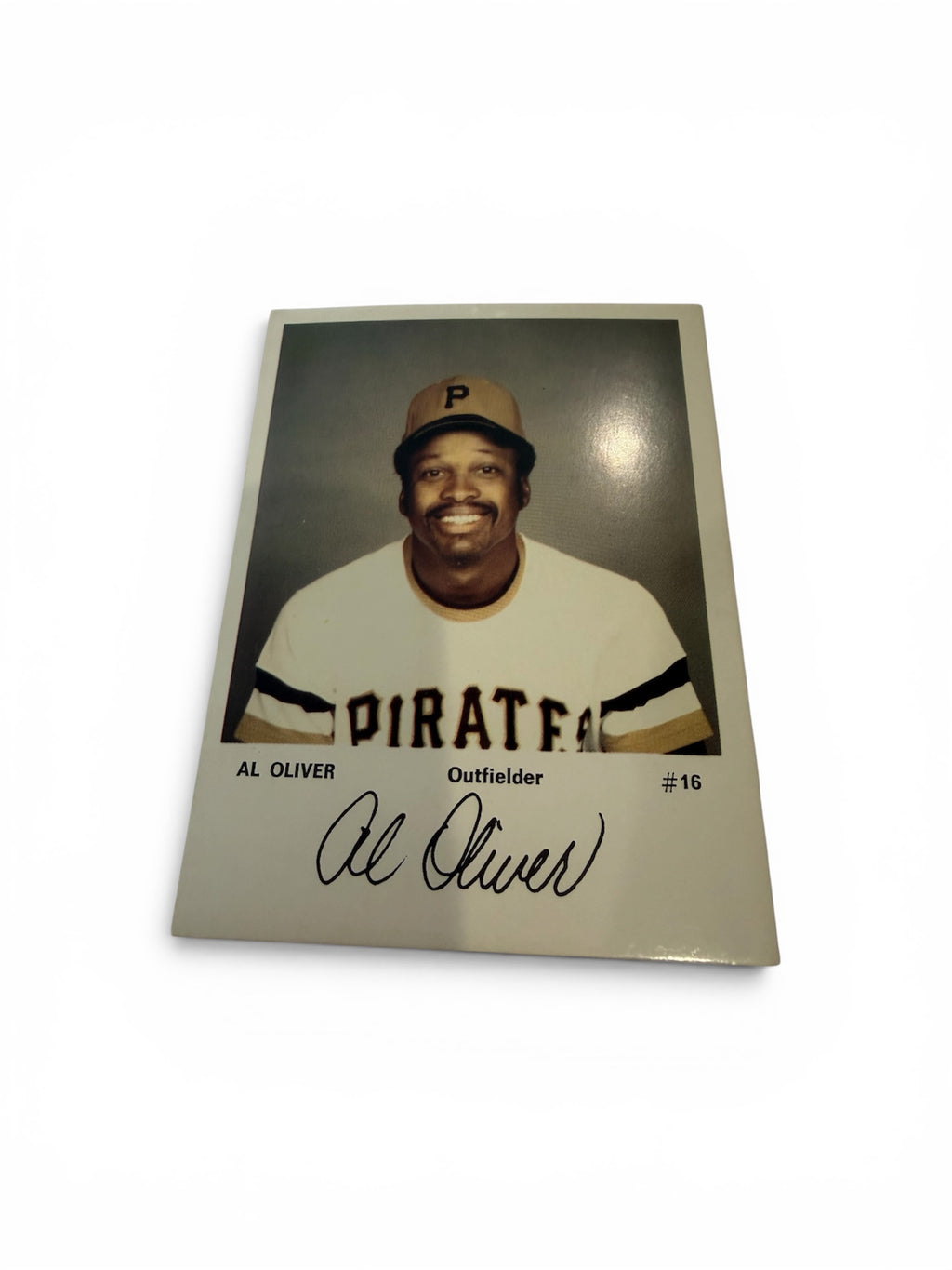 Vintage Al Oliver Pittsburgh Pirates Souvenir Photo Card #16 with Facsimile Signature