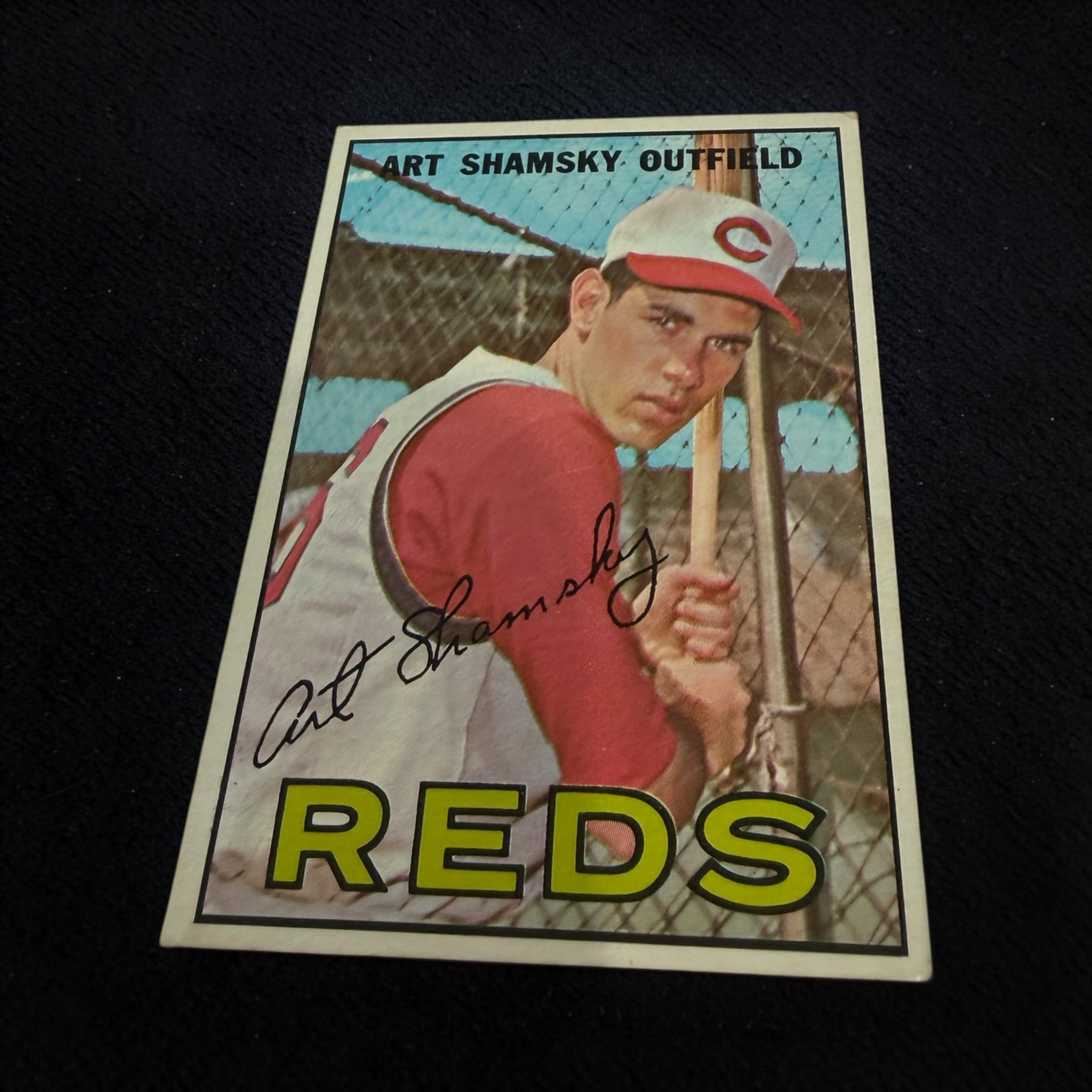 1967 Topps #96 Art Shamsky Cincinnati Reds Vintage Baseball Card