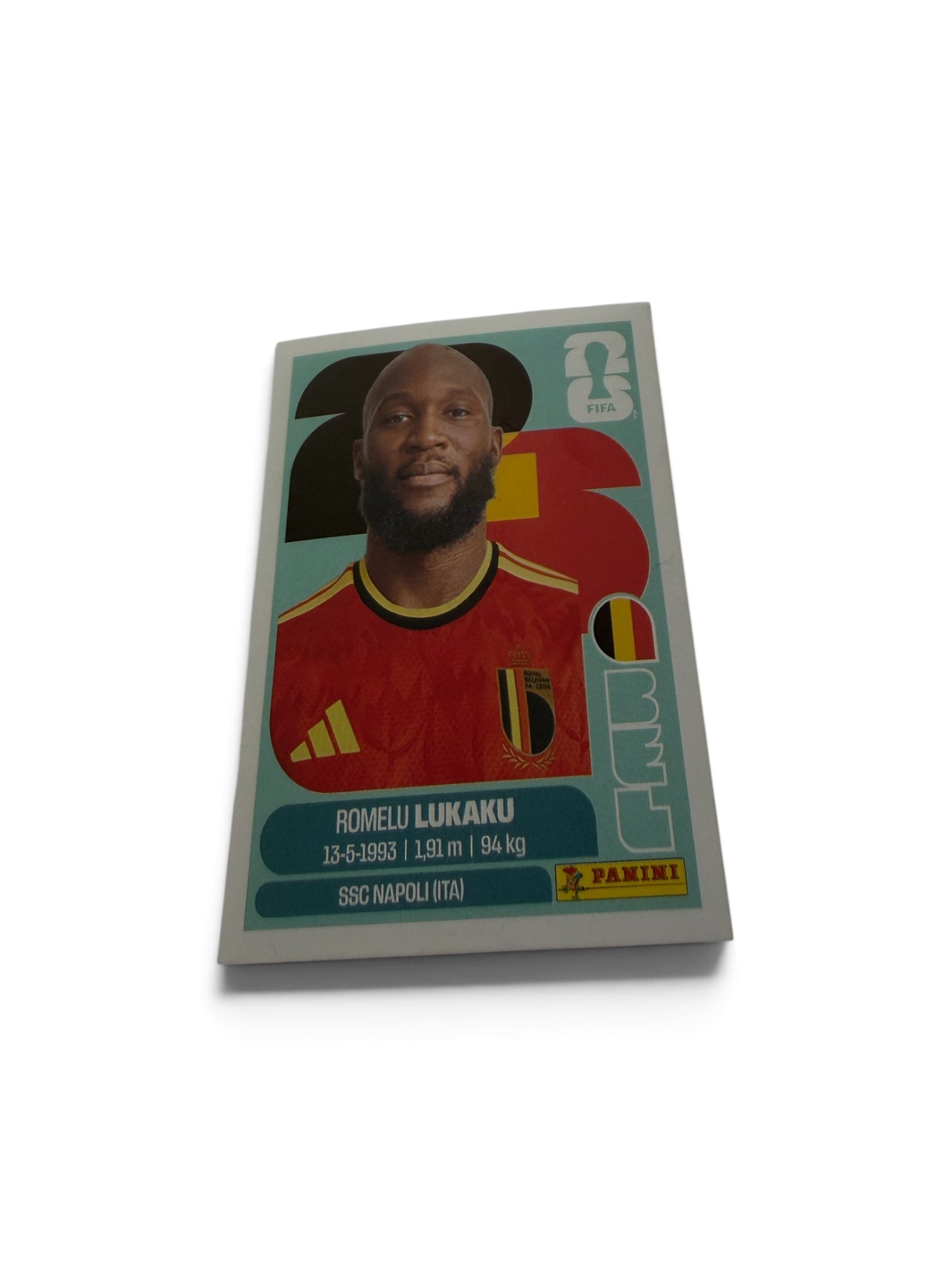 2026 Panini FIFA World Cup Romelu Lukaku #BEL 20 Belgium Official Sticker