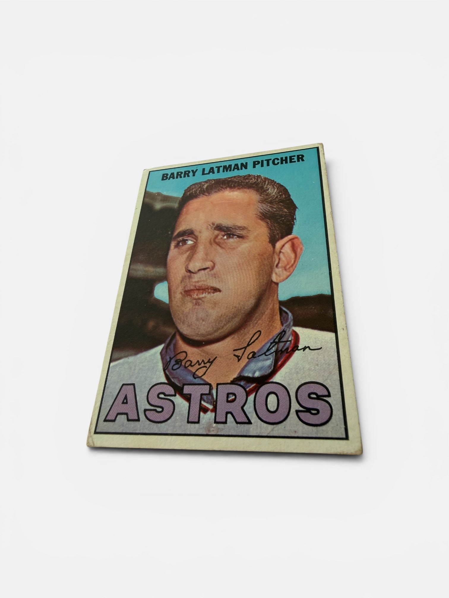 1967 Topps #28 Barry Latman Houston Astros Vintage Baseball Card Pitcher