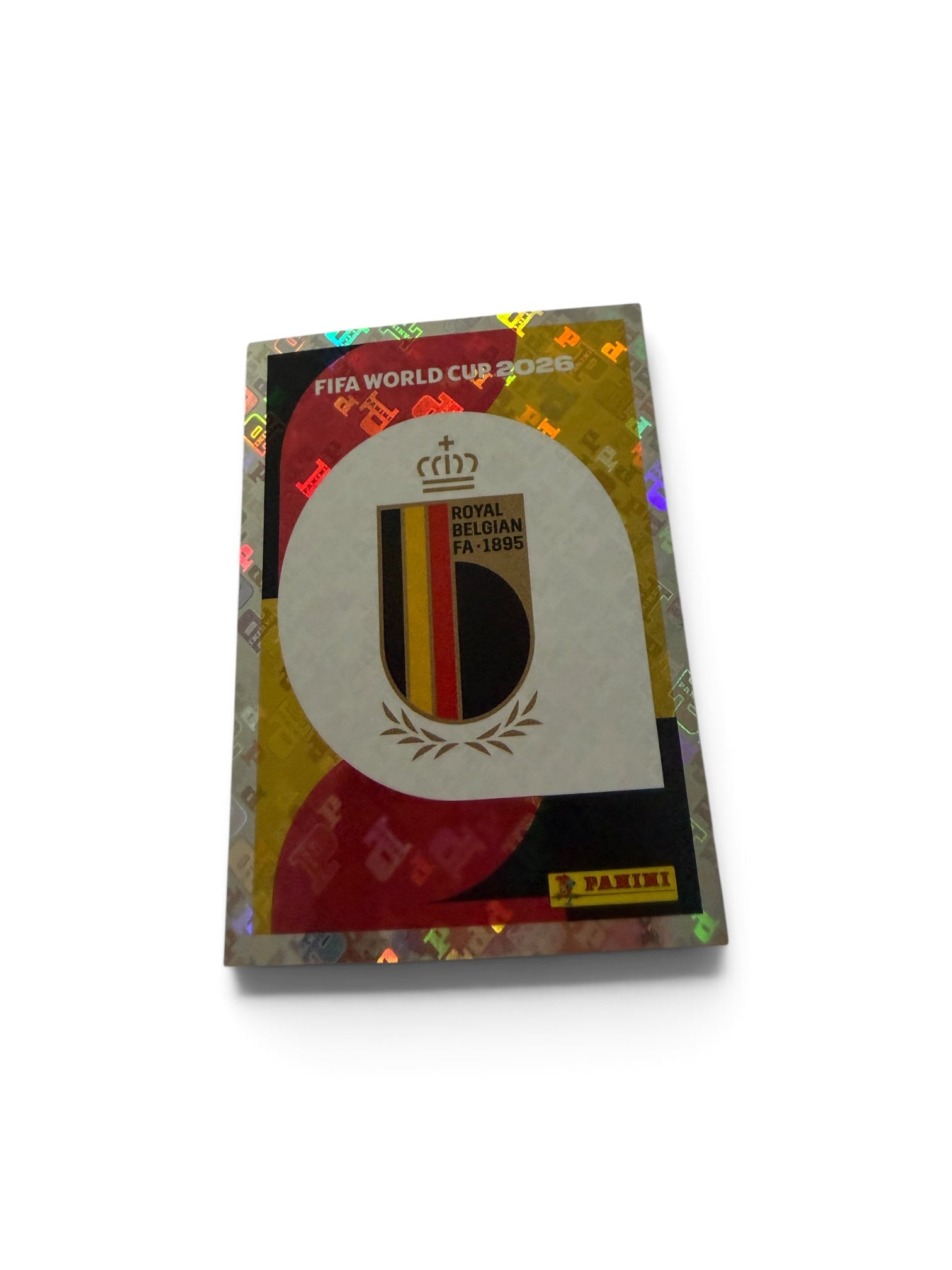 2026 Panini FIFA World Cup Belgium Team Logo #BEL1 Foil Sticker | White Border | Official FIFA Licensed
