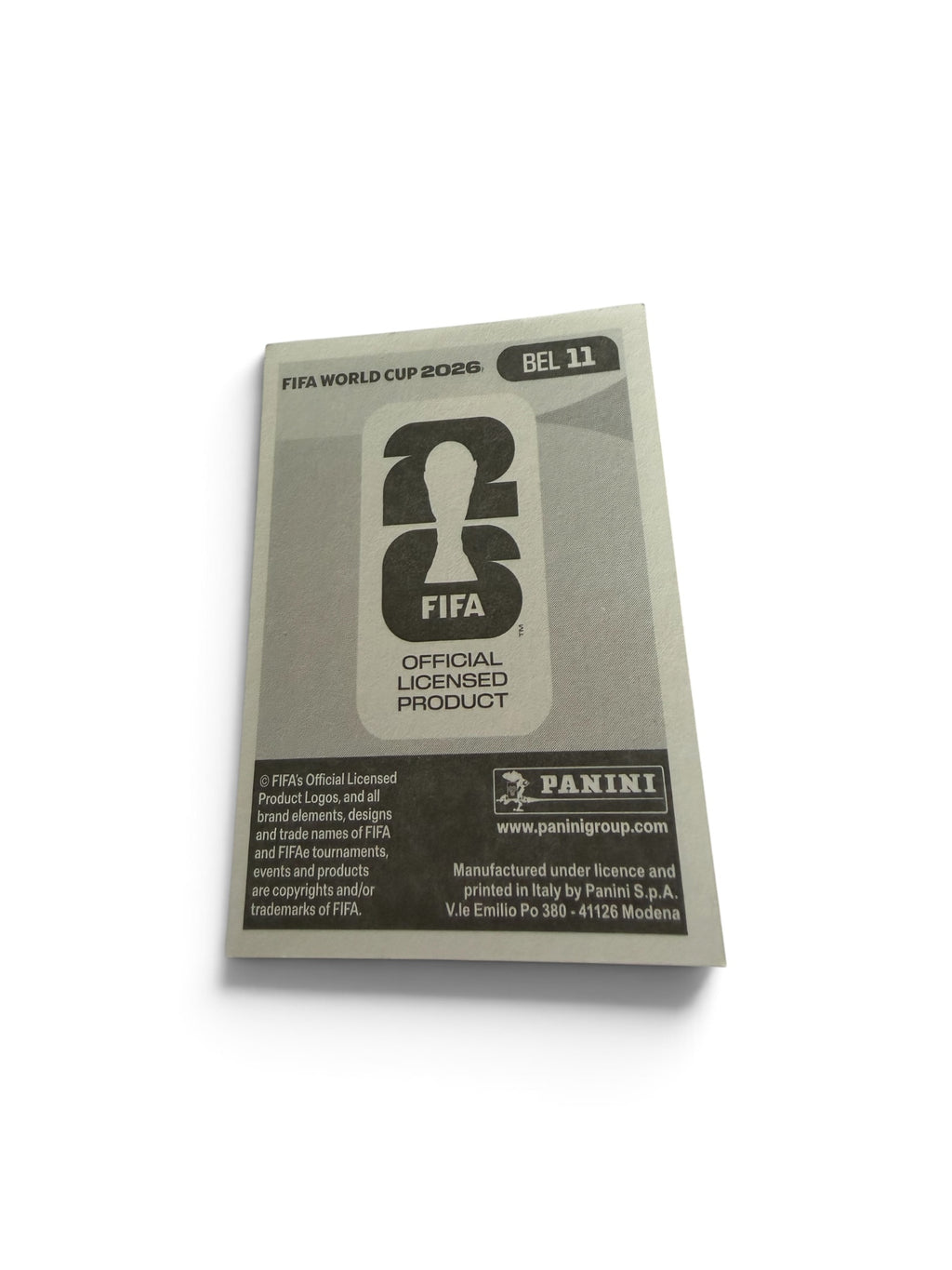 2026 Panini FIFA World Cup Nicolas Raskin #BEL11 Belgium Sticker | Official FIFA Soccer Collectible