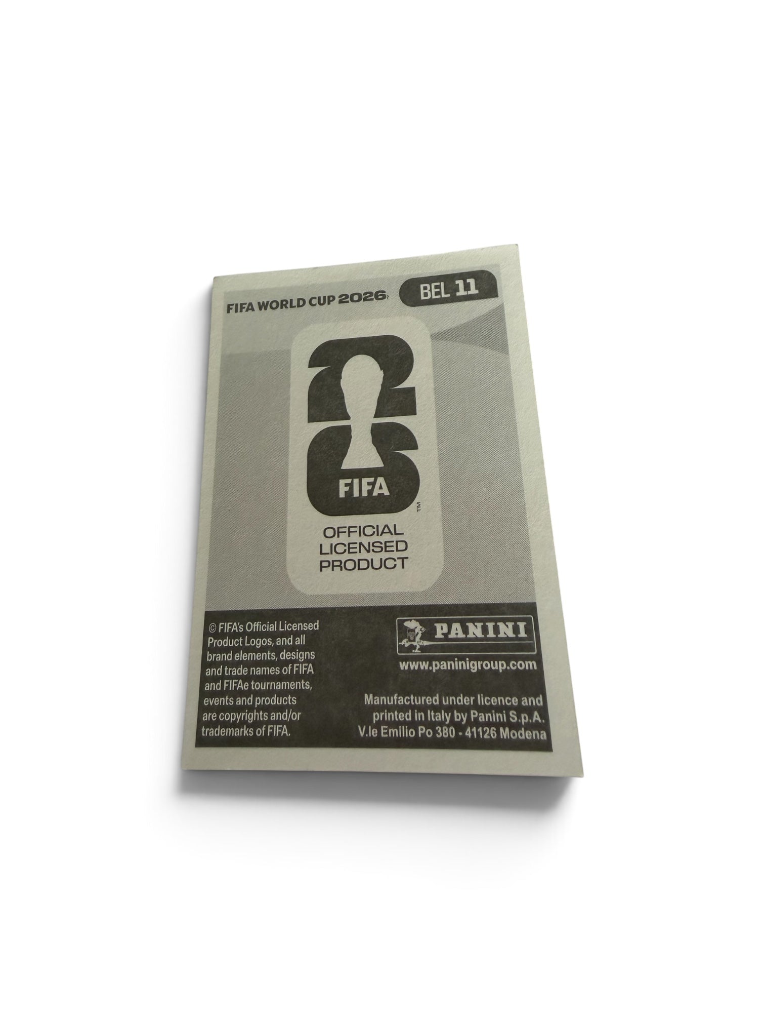 2026 Panini FIFA World Cup Nicolas Raskin #BEL11 Belgium Sticker | Official FIFA Soccer Collectible