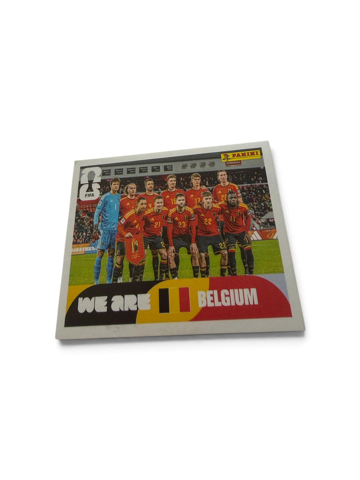 2026 Panini FIFA World Cup Belgium National Team Photo #BEL13 "We Are Belgium" Official Team Sticker | Official FIFA Licensed