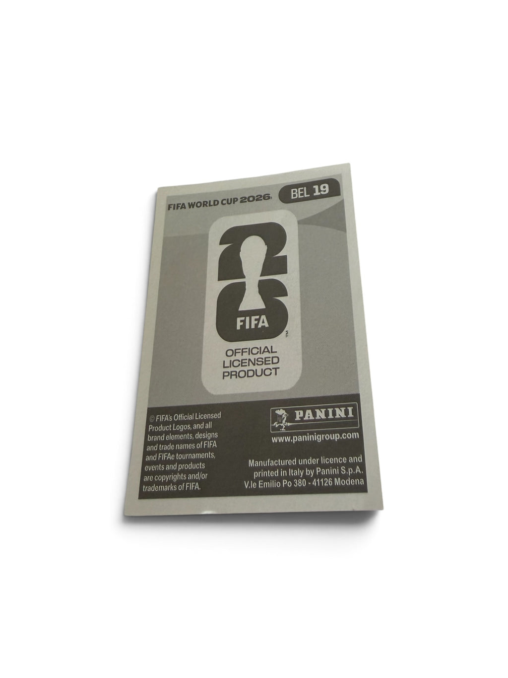 2026 Panini FIFA World Cup Loïs Openda #BEL19 Belgium National Team Soccer Sticker | Official FIFA Licensed