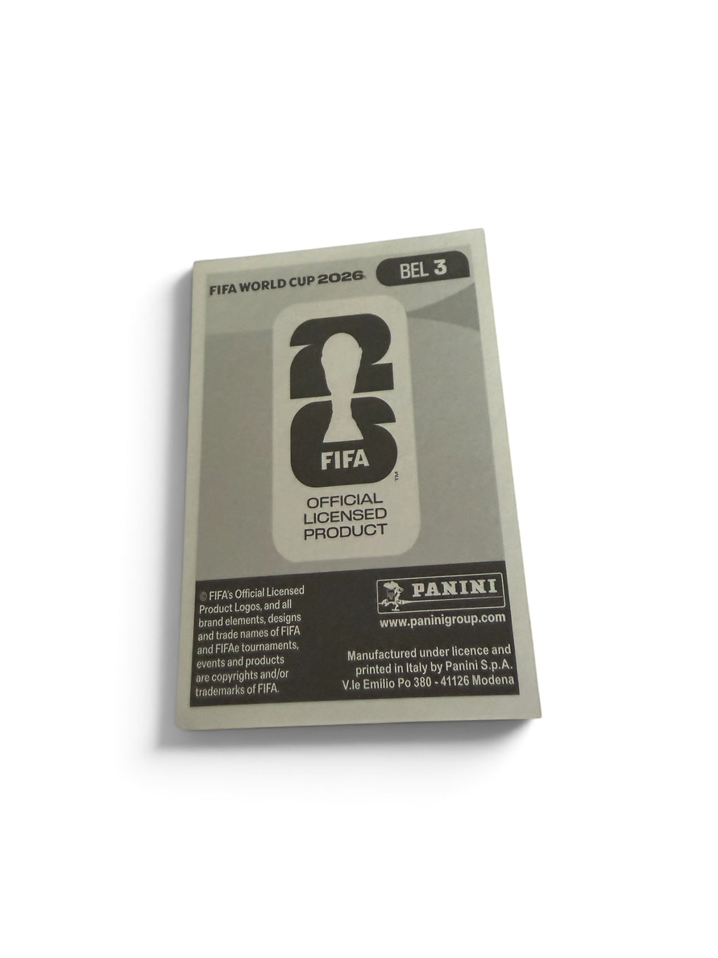 2026 Panini FIFA World Cup Arthur Theate #BEL3 Belgium Official Sticker | White Border | Eintracht Frankfurt