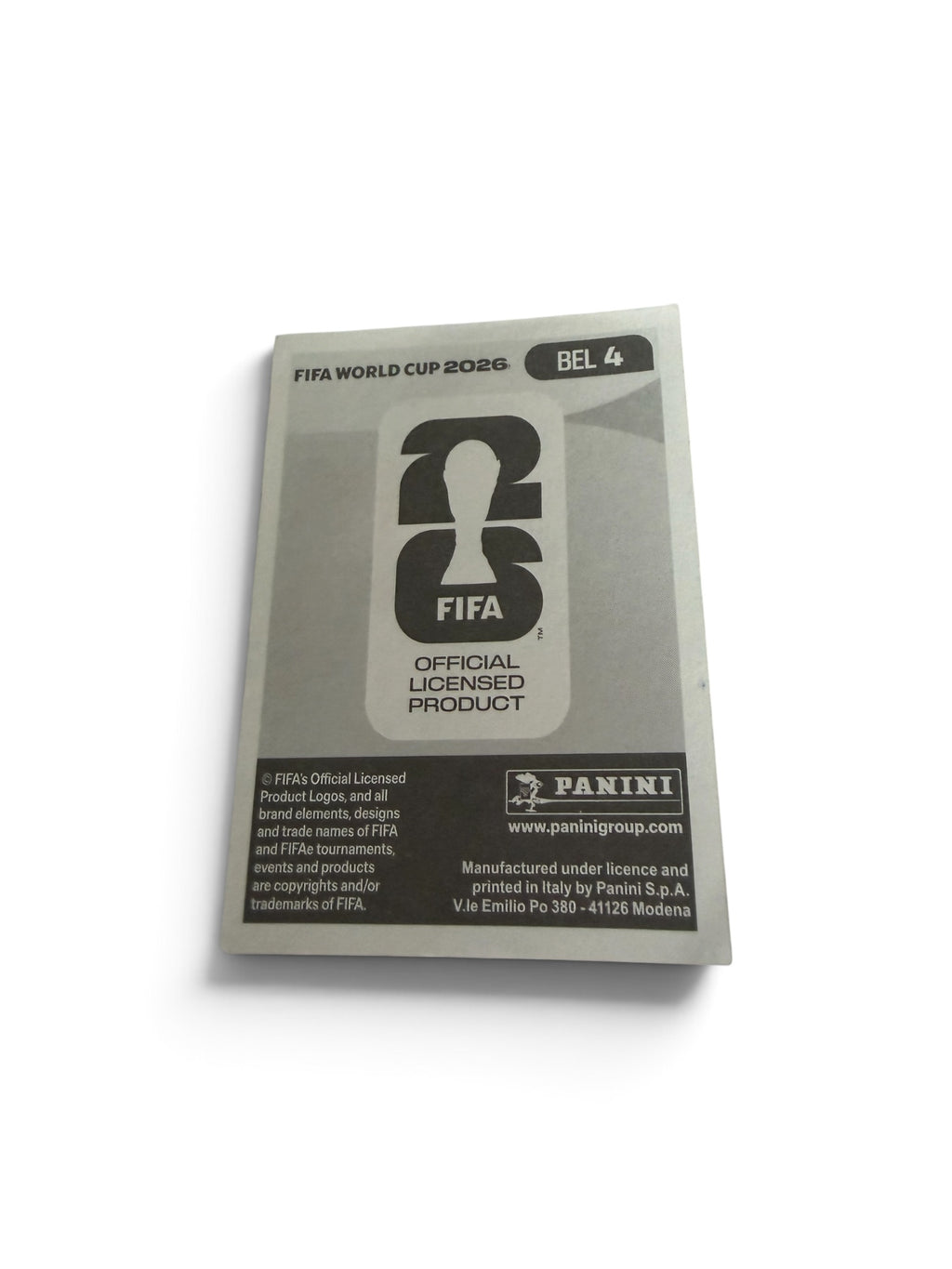 2026 Panini FIFA World Cup Timothy Castagne #BEL4 Belgium Official Sticker | White Border | Fulham FC