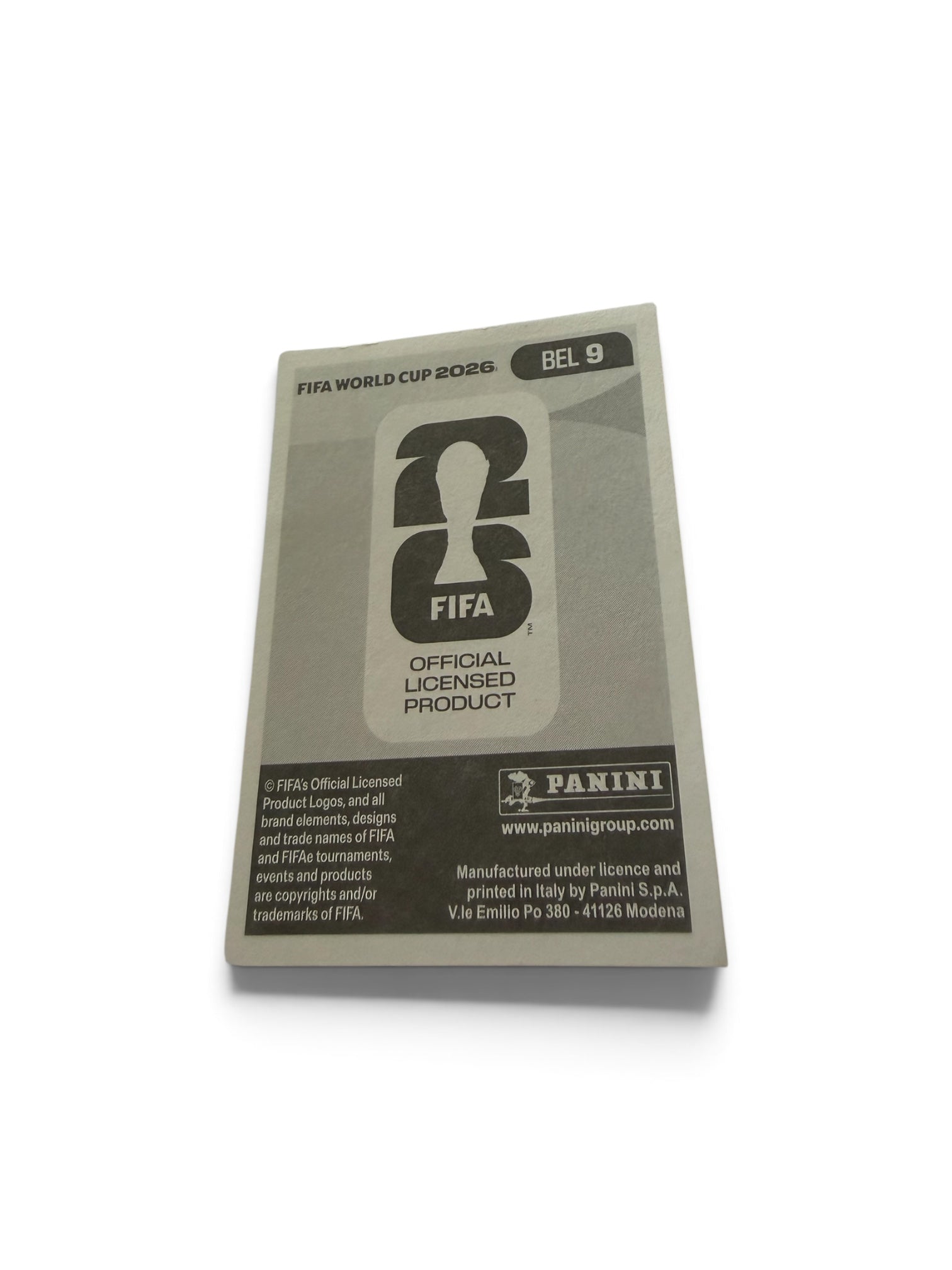 2026 Panini FIFA World Cup Youri Tielemans #BEL9 Belgium Sticker | Aston Villa | Official FIFA Licensed