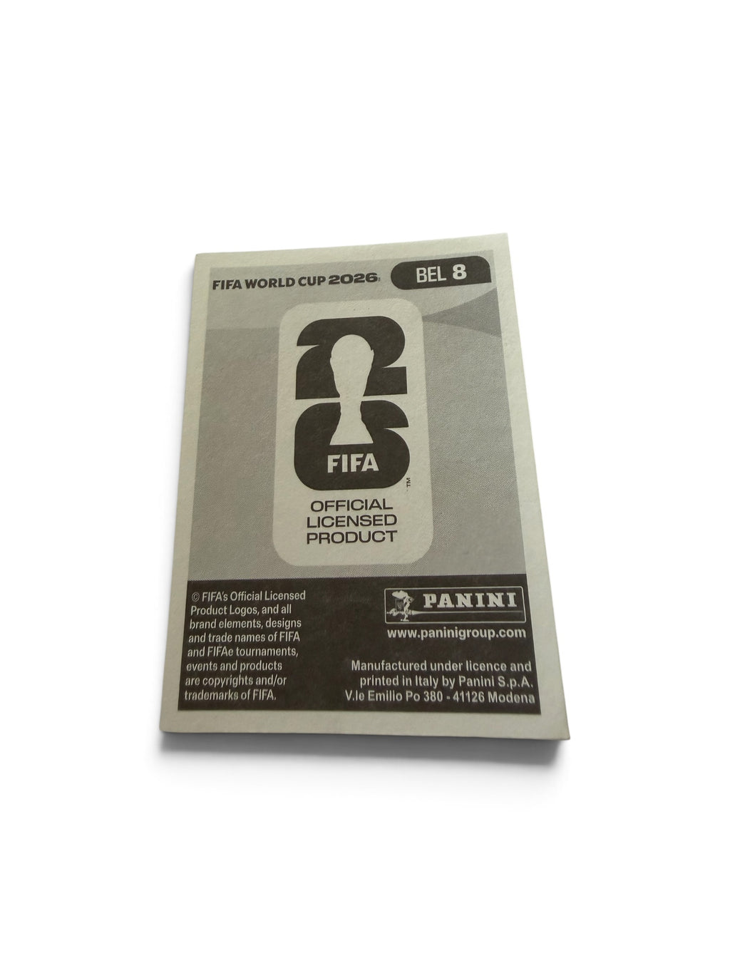 2026 Panini FIFA World Cup Thomas Meunier #BEL8 Belgium Official Sticker | LOSC Lille | White Border