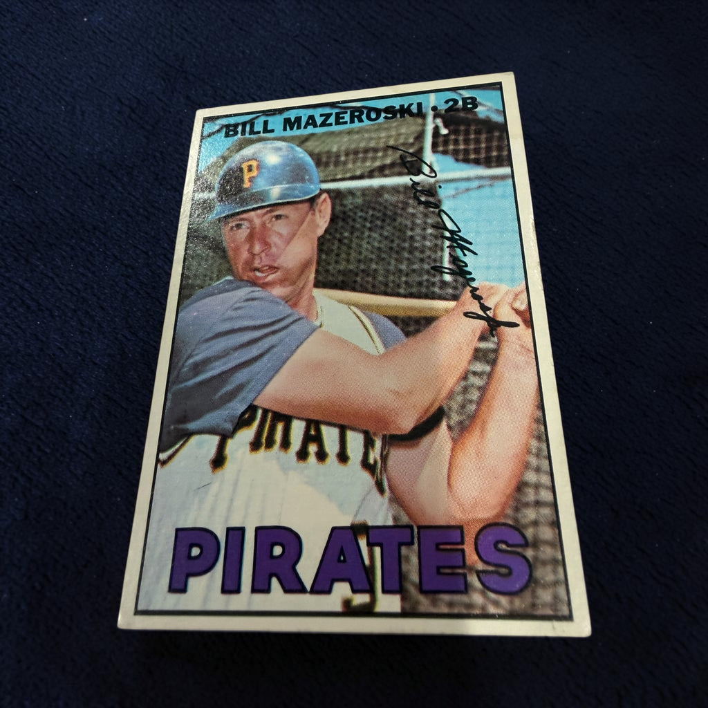 1967 Topps #510 Bill Mazeroski Pittsburgh Pirates Hall of Fame Vintage Baseball Card