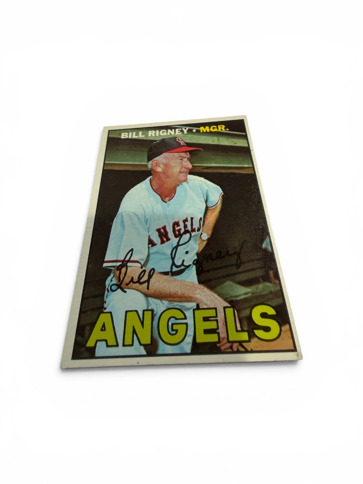 1967 Topps #494 Bill Rigney California Angels Manager Vintage Baseball Card