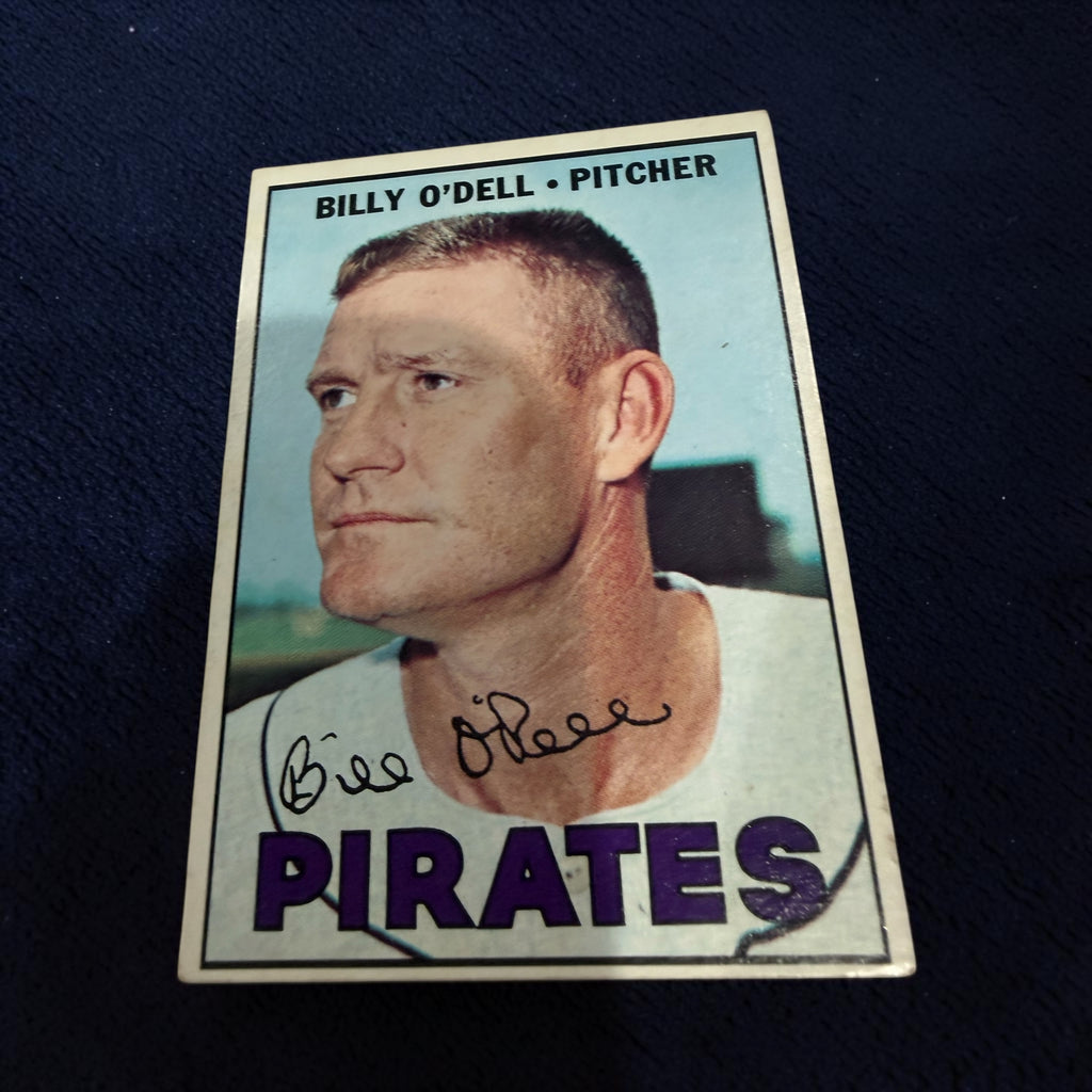 1967 Topps #162 Billy O'Dell Pittsburgh Pirates Vintage Baseball Card MLB Pitcher