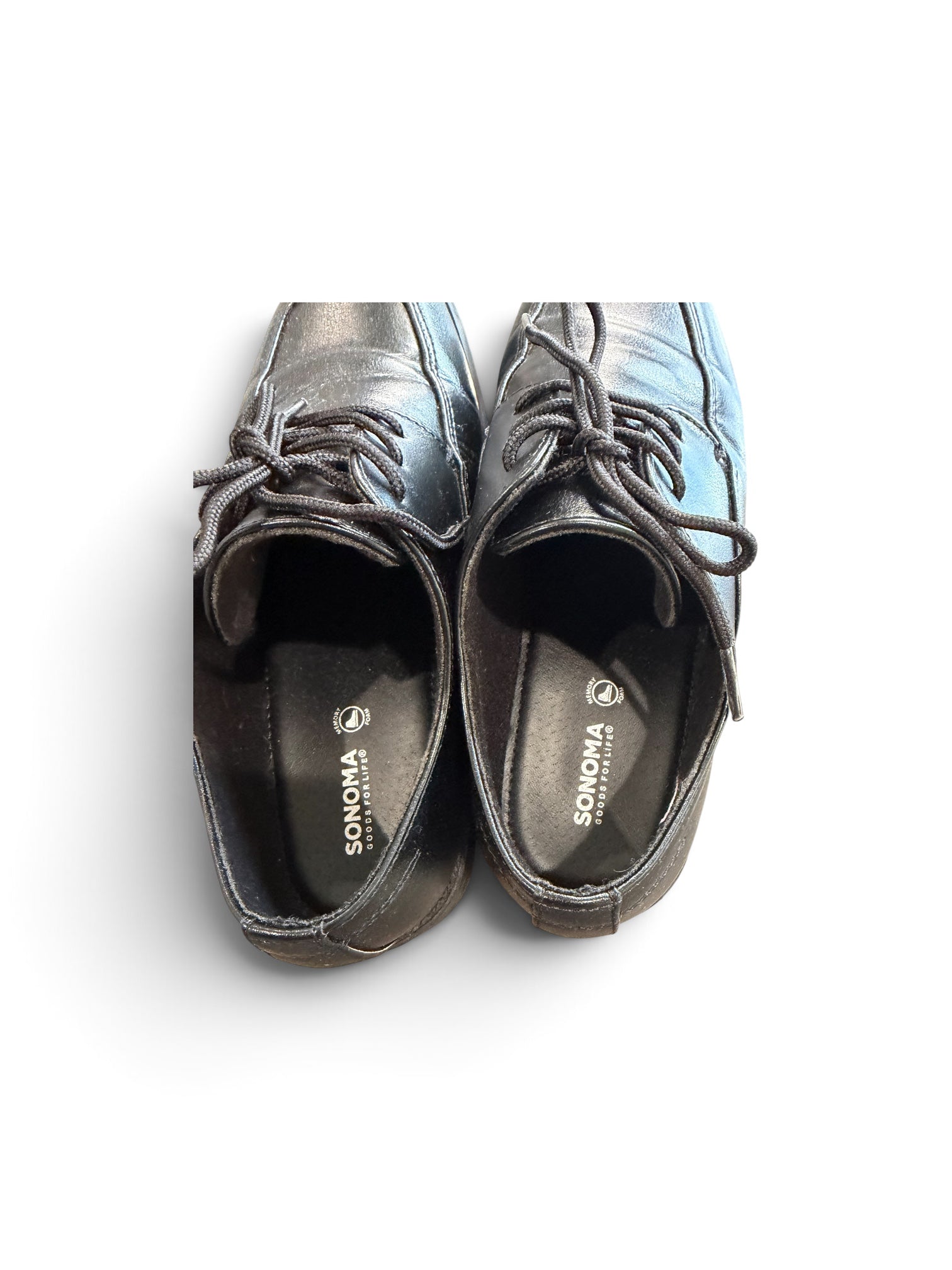 Sonoma Goods for Life Boys’ Black Lace-Up Dress Shoes – Size 3 Medium – Gently Used