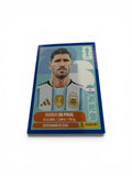 2026 Panini FIFA World Cup Blue Parallel Rodrigo De Paul ARG 10 Argentina Official Soccer Sticker