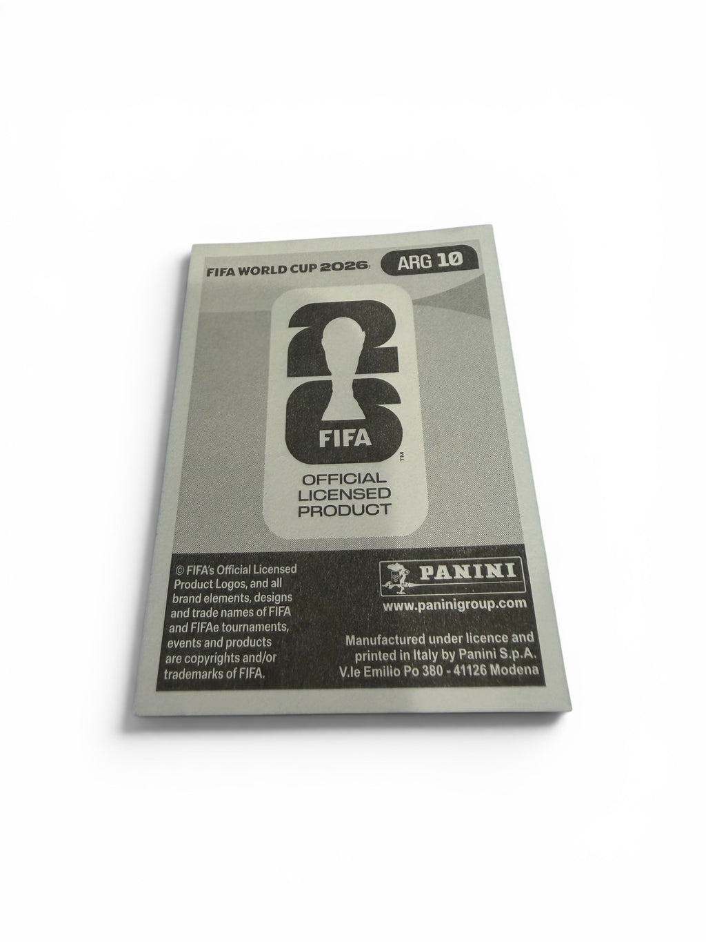 2026 Panini FIFA World Cup Blue Parallel Rodrigo De Paul ARG 10 Argentina Official Soccer Sticker