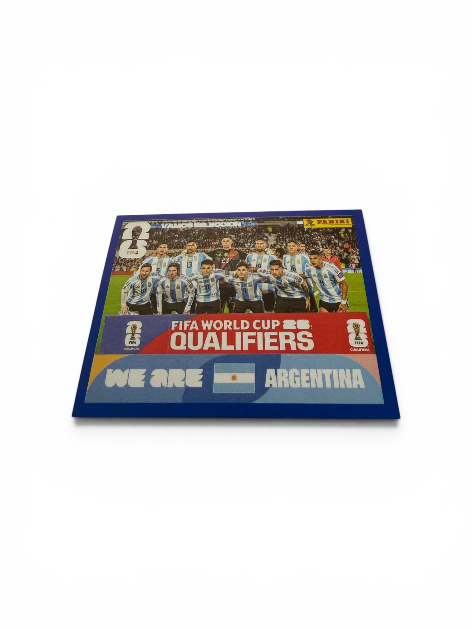2026 Panini FIFA World Cup Blue Parallel Argentina Team Photo ARG 13 We Are Argentina Official Sticker