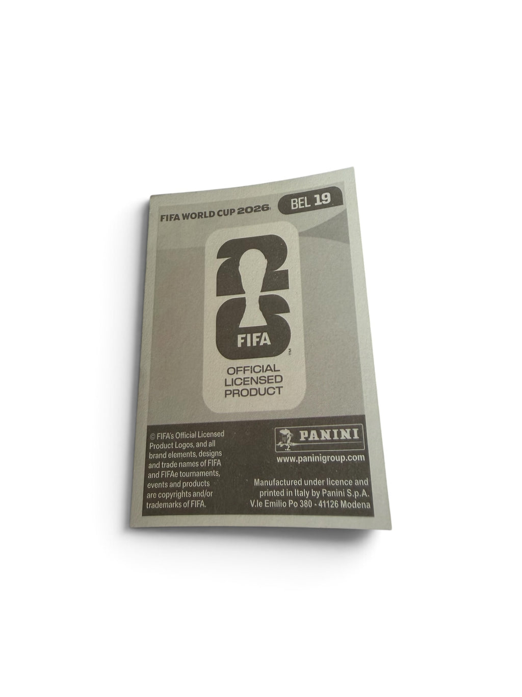 2026 Panini FIFA World Cup Loïs Openda #BEL19 Blue Border Parallel Belgium National Team Soccer Sticker | Official FIFA Licensed