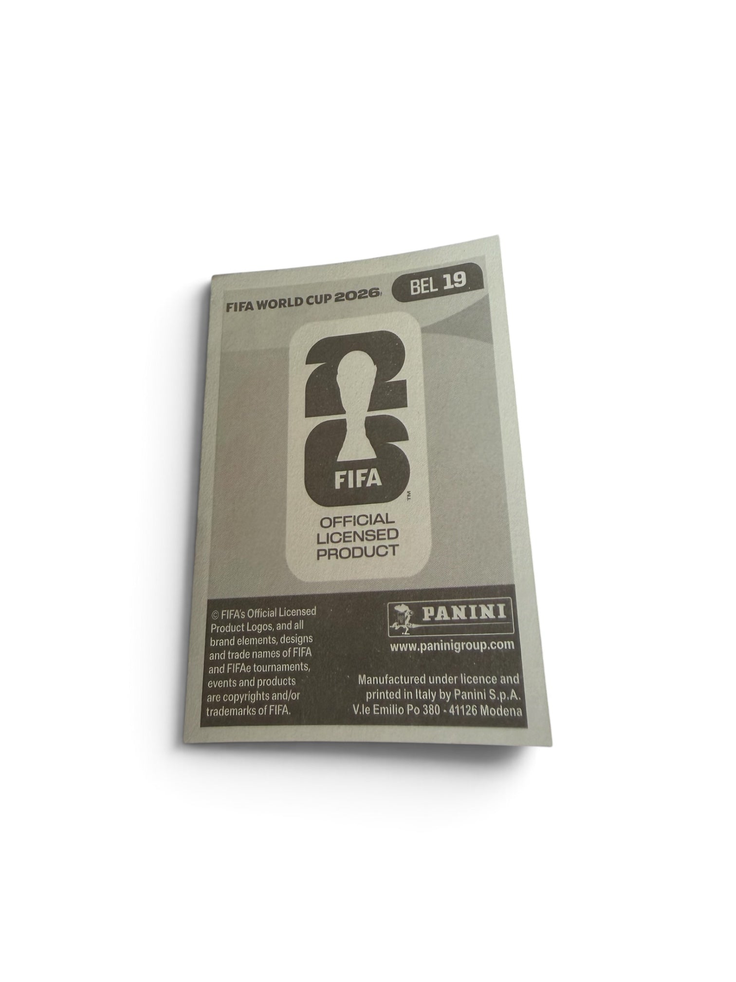 2026 Panini FIFA World Cup Loïs Openda #BEL19 Blue Border Parallel Belgium National Team Soccer Sticker | Official FIFA Licensed