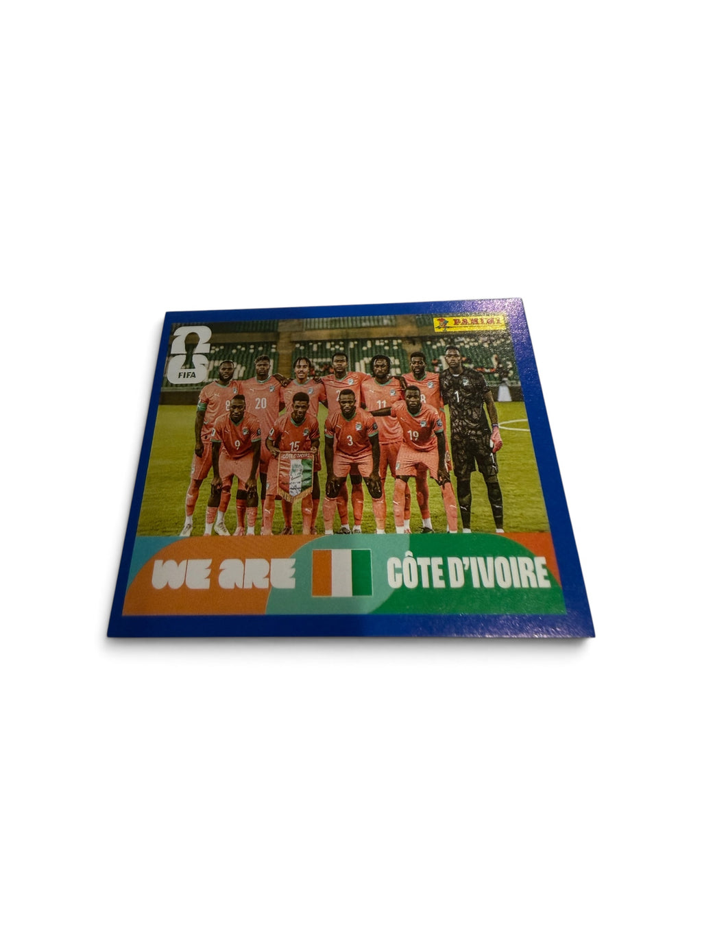 2026 Panini FIFA World Cup We Are Côte d'Ivoire Team Photo Blue Border Sticker