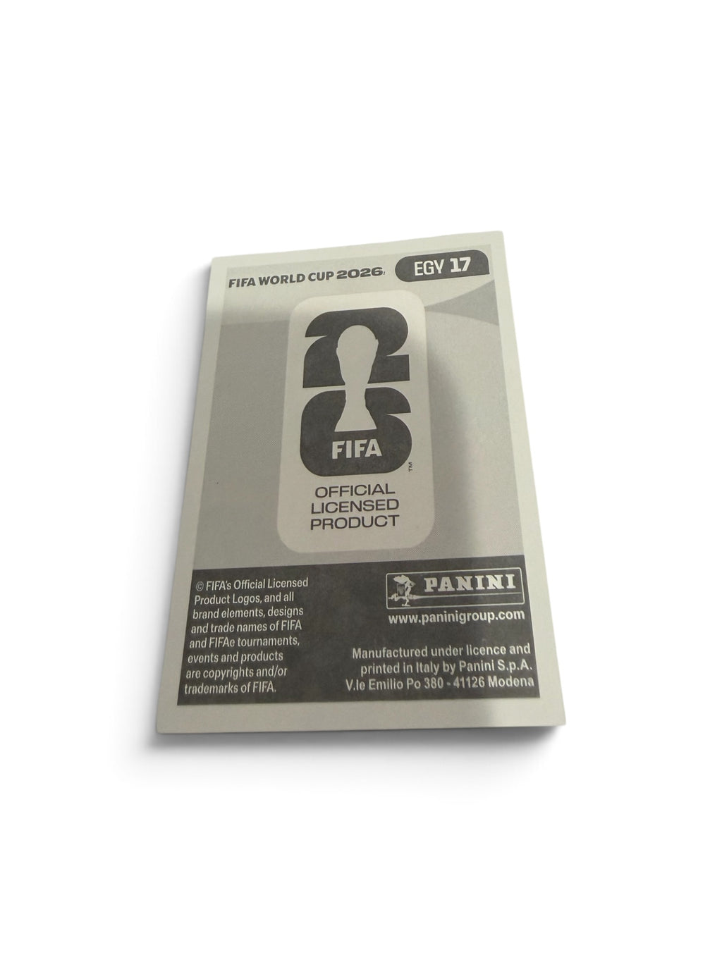 2026 Panini FIFA World Cup Blue Border Parallel Mohamed Salah #EGY 17 Egypt Official Sticker