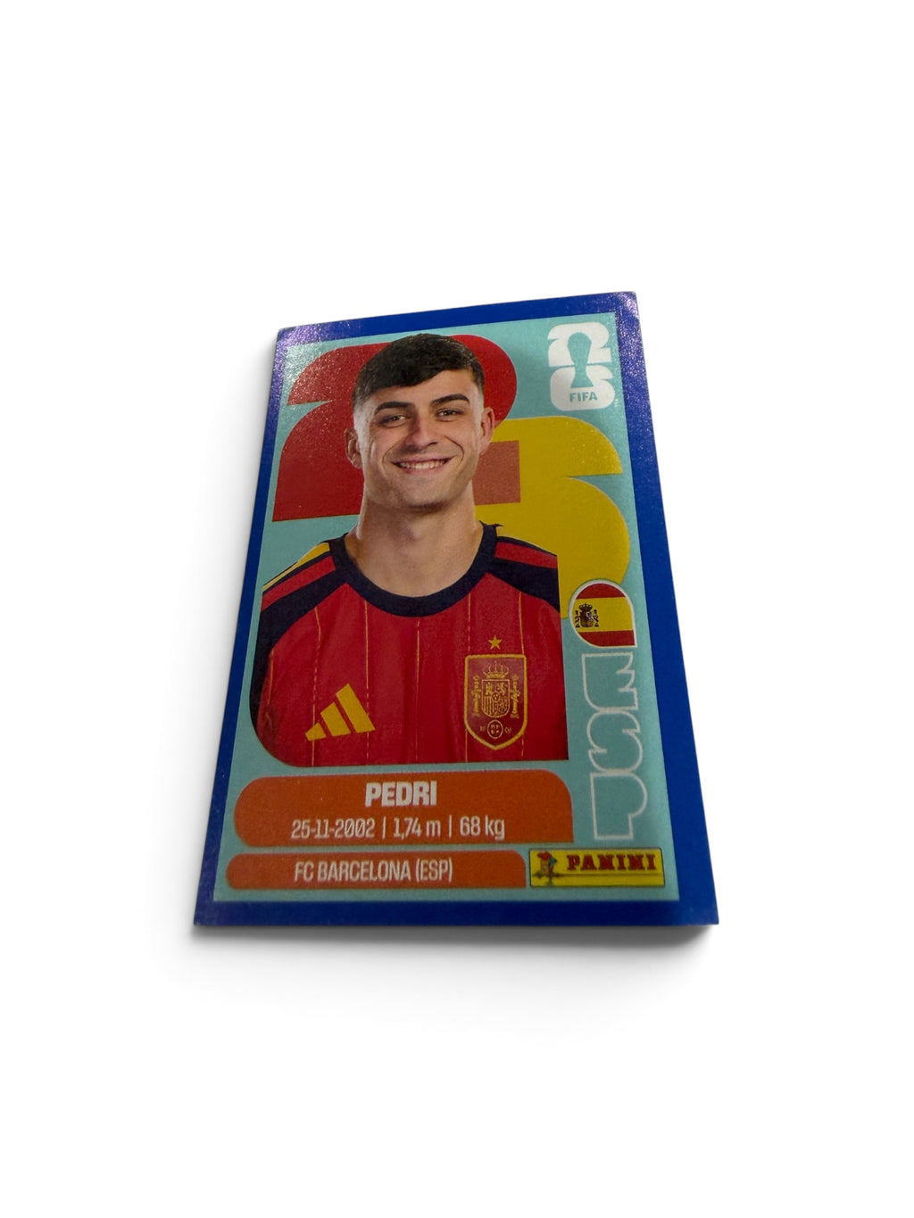 Pedri Blue Border Parallel ESP11 Spain National Team | Panini FIFA World Cup 2026 Official Sticker | FC Barcelona