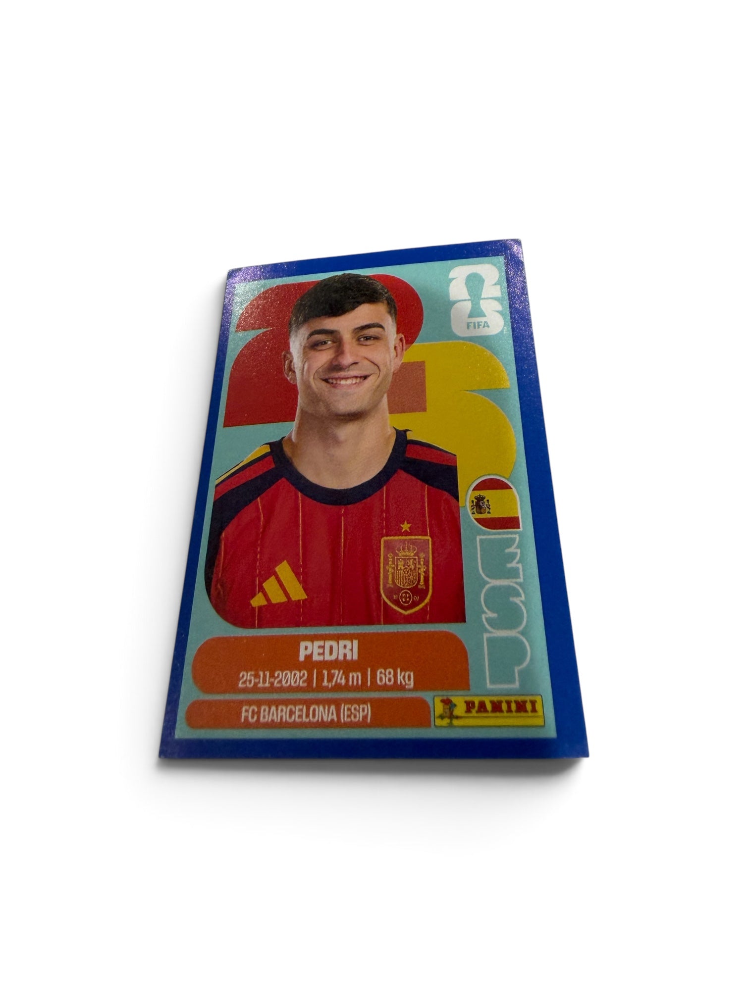 Pedri Blue Border Parallel ESP11 Spain National Team | Panini FIFA World Cup 2026 Official Sticker | FC Barcelona