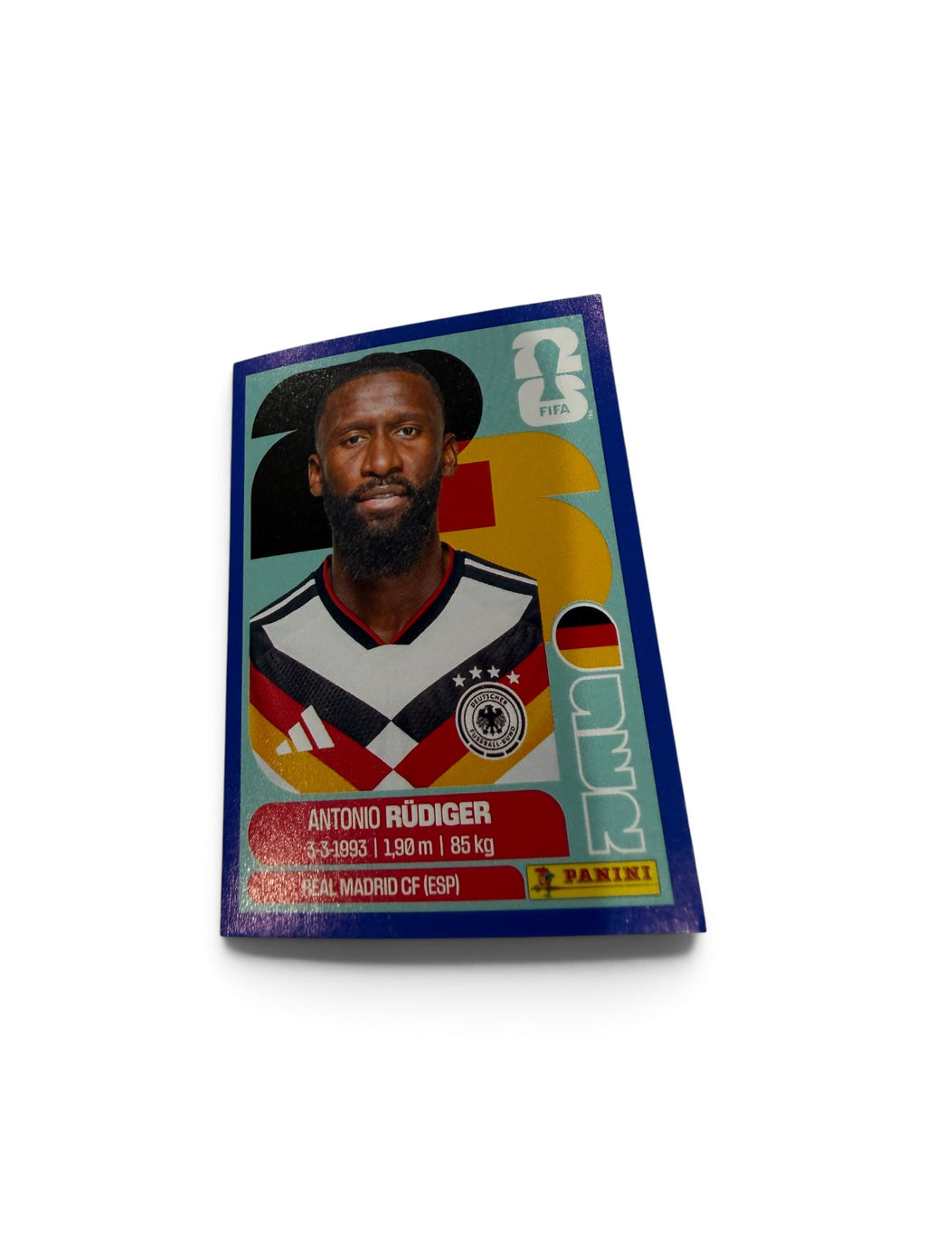 Antonio Rüdiger GER 6 Blue Parallel – Panini FIFA World Cup 2026 Germany Sticker