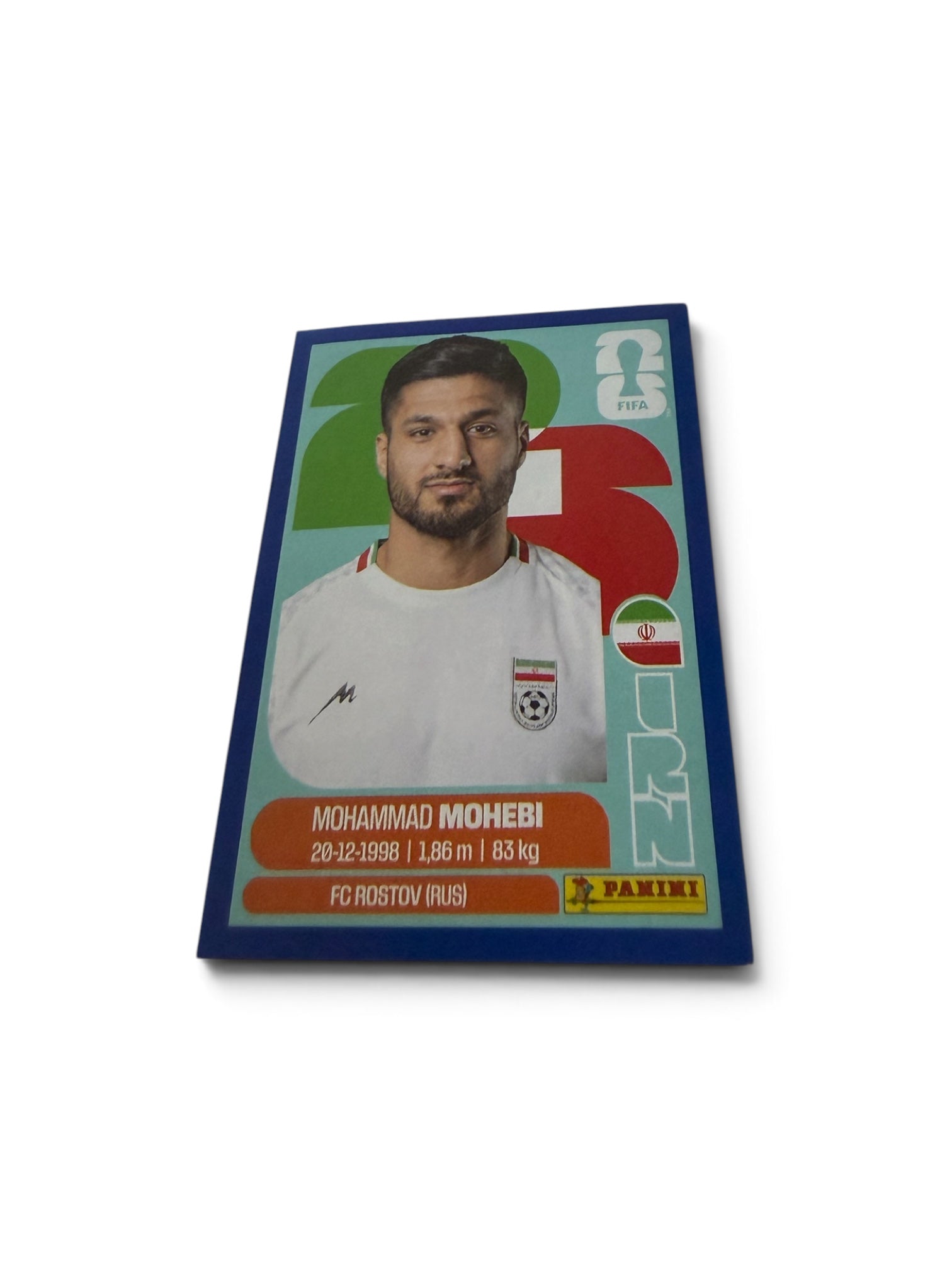 Mohammad Mohebi IRN16 Iran National Team | Blue Border | Panini FIFA World Cup 2026 Official Sticker