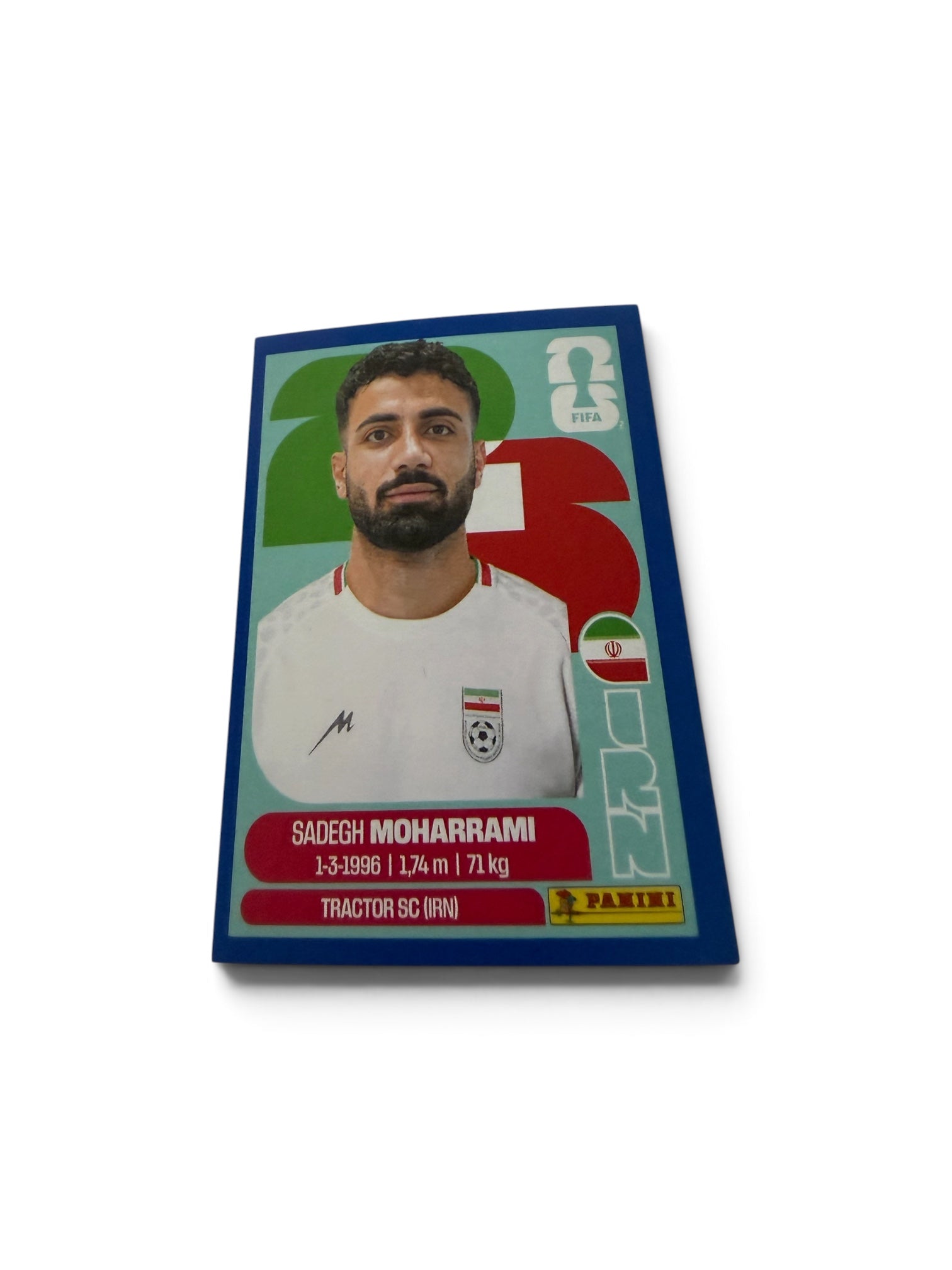 Sadegh Moharrami IRN9 Blue Border Parallel | Panini FIFA World Cup 2026 Official Sticker