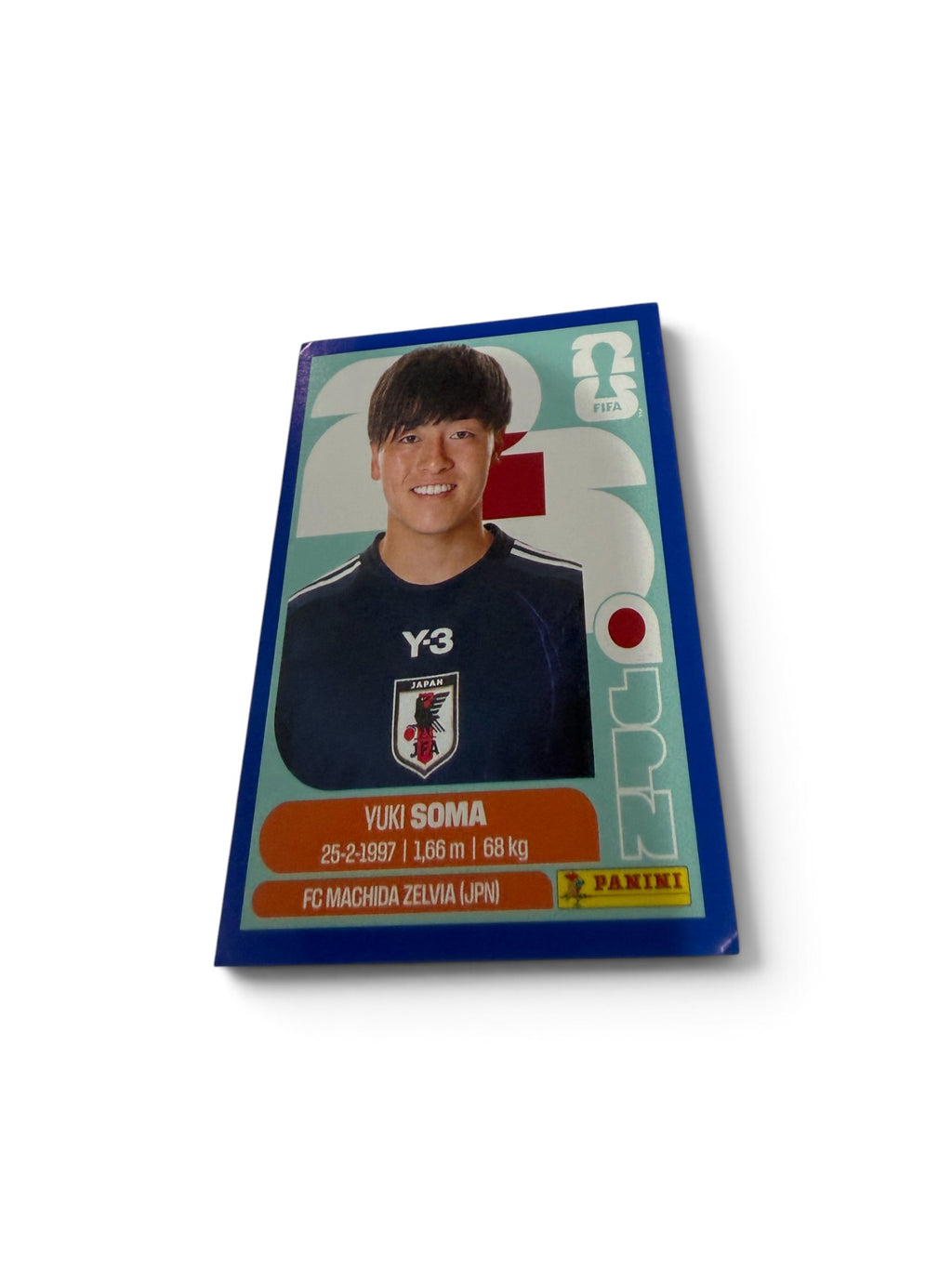 Yuki Soma Blue Border Parallel Japan National Team JPN 9 | Panini FIFA World Cup 2026 Official Sticker Rare