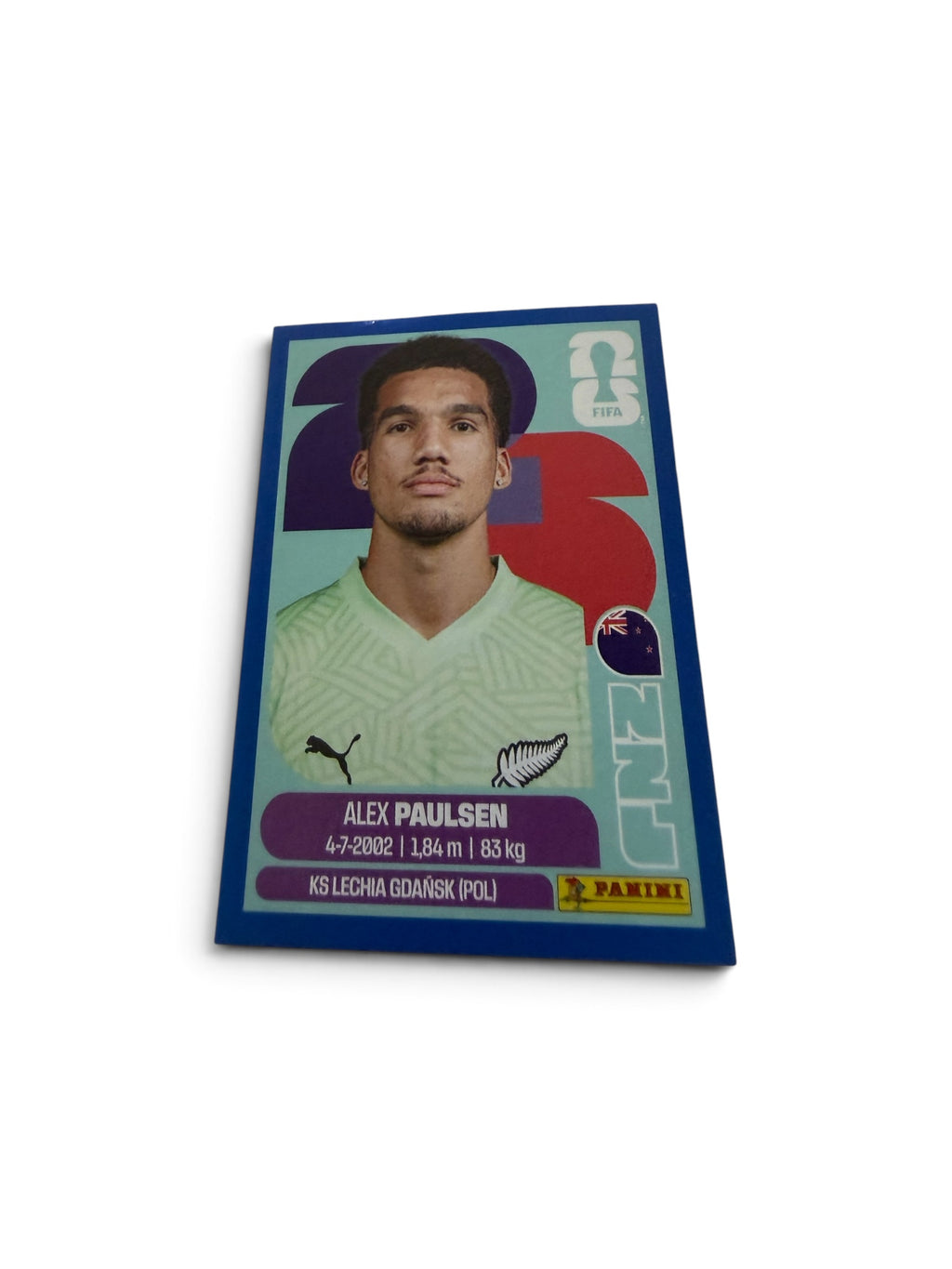 Alex Paulsen Blue Border NZL3 New Zealand | Panini FIFA World Cup 2026 Official Sticker