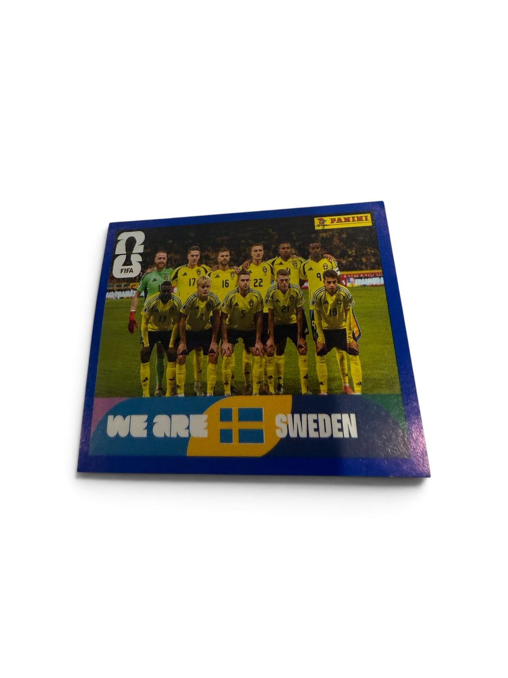 2026 Panini FIFA World Cup Sweden Team Photo Blue Border Parallel SWE13 Sticker